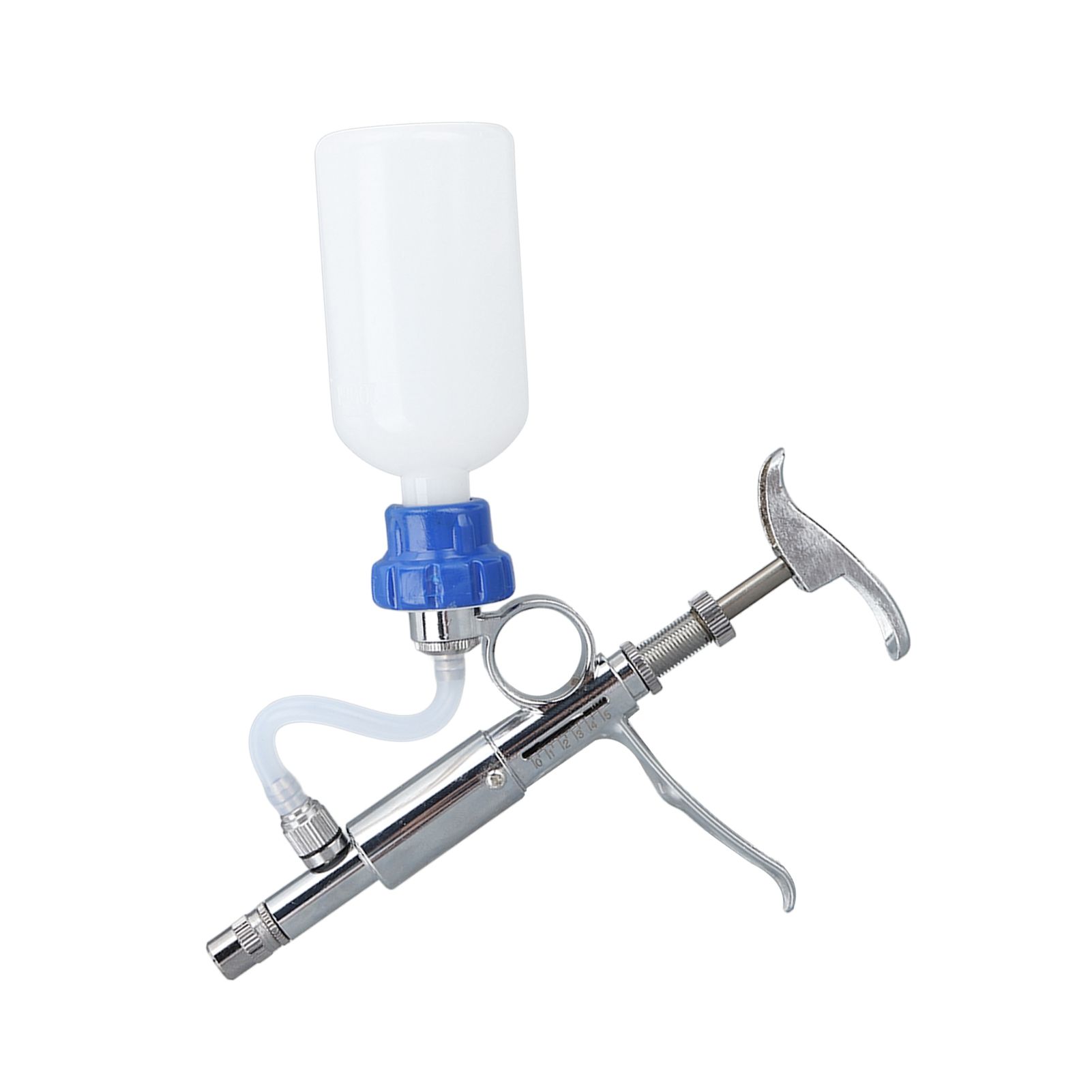 Adjustable Continuous Injection Syringe Stainless Steel Plastic Animal Syringe 5ml Detachable Animal Syringe for Home Farm - Image 7