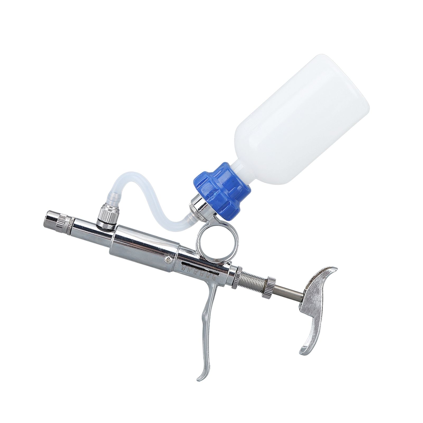 Adjustable Continuous Injection Syringe Stainless Steel Plastic Animal Syringe 5ml Detachable Animal Syringe for Home Farm - Image 8