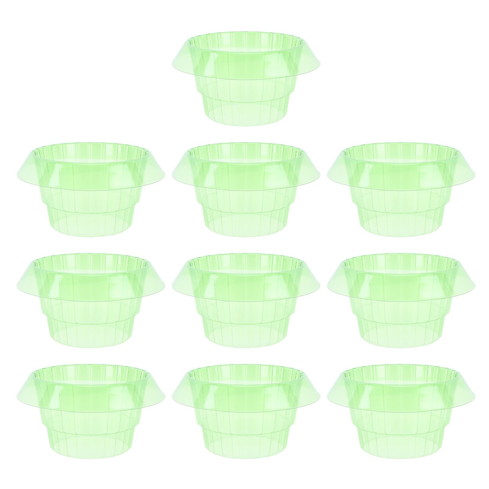 10pcs Green Garden Cloches Plastic Plant Round Cover Reusable Plant Seed Humidity Domes for Home Garden Yard Greenhouse - Image 1