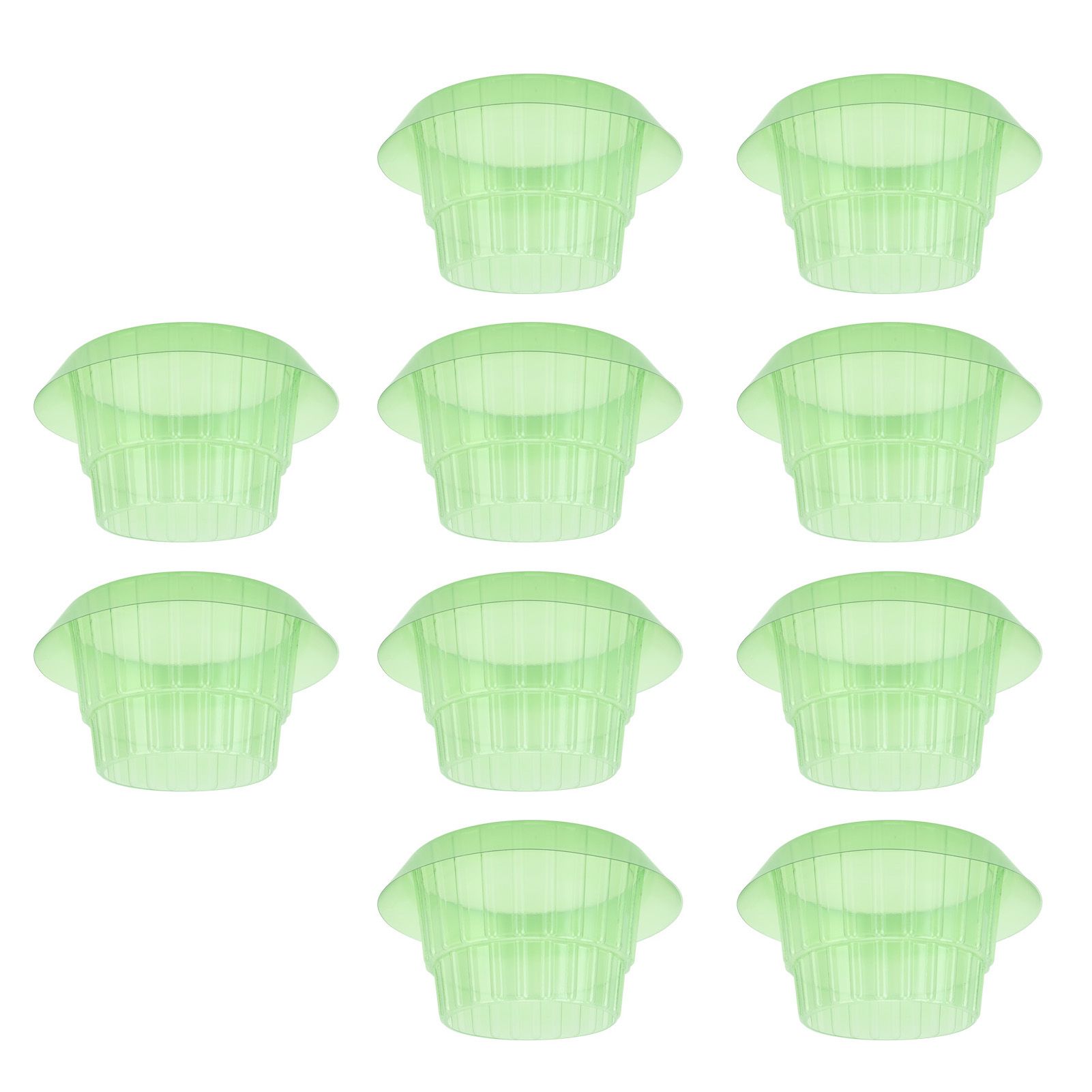10pcs Green Garden Cloches Plastic Plant Round Cover Reusable Plant Seed Humidity Domes for Home Garden Yard Greenhouse - Image 3