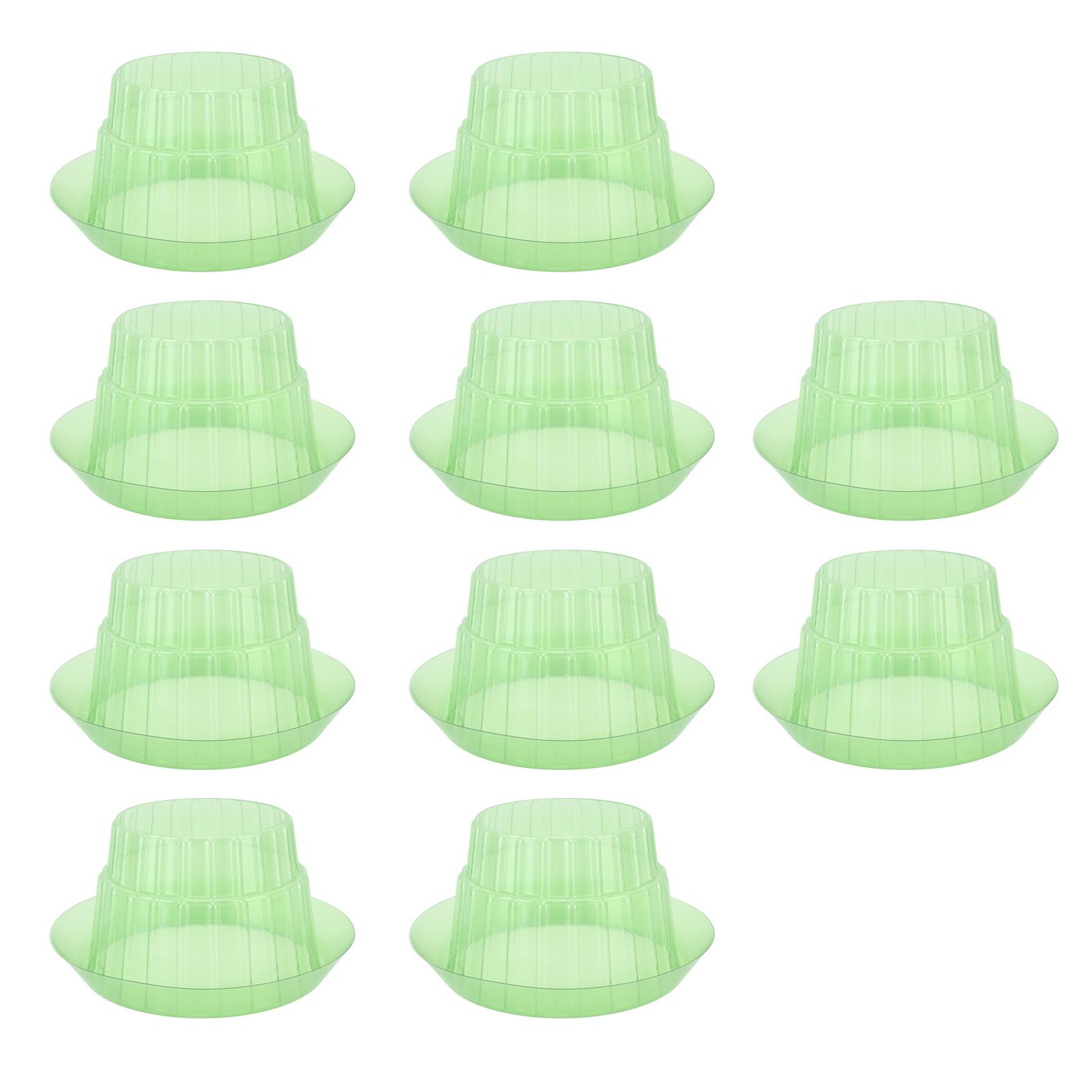 10pcs Green Garden Cloches Plastic Plant Round Cover Reusable Plant Seed Humidity Domes for Home Garden Yard Greenhouse - Image 4