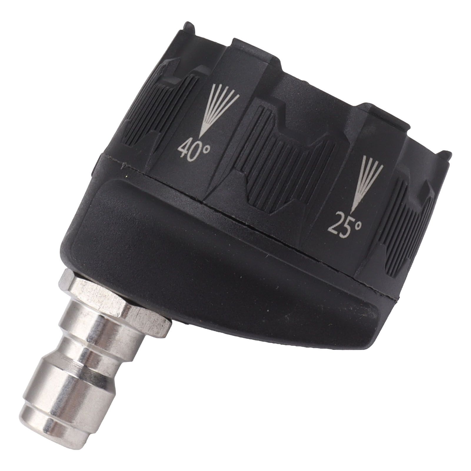 Pressure Washer Spray Nozzle 6 in 1 Multifunctional Adjustable Nozzle 1/4 Plug Interface Connect Tip Black - Image 5