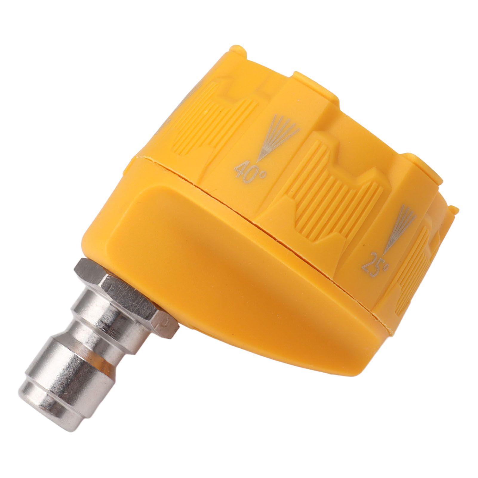 Pressure Washer Spray Nozzle 6 in 1 Multifunctional Adjustable Nozzle 1/4 Plug Interface Connect Tip Yellow - Image 5