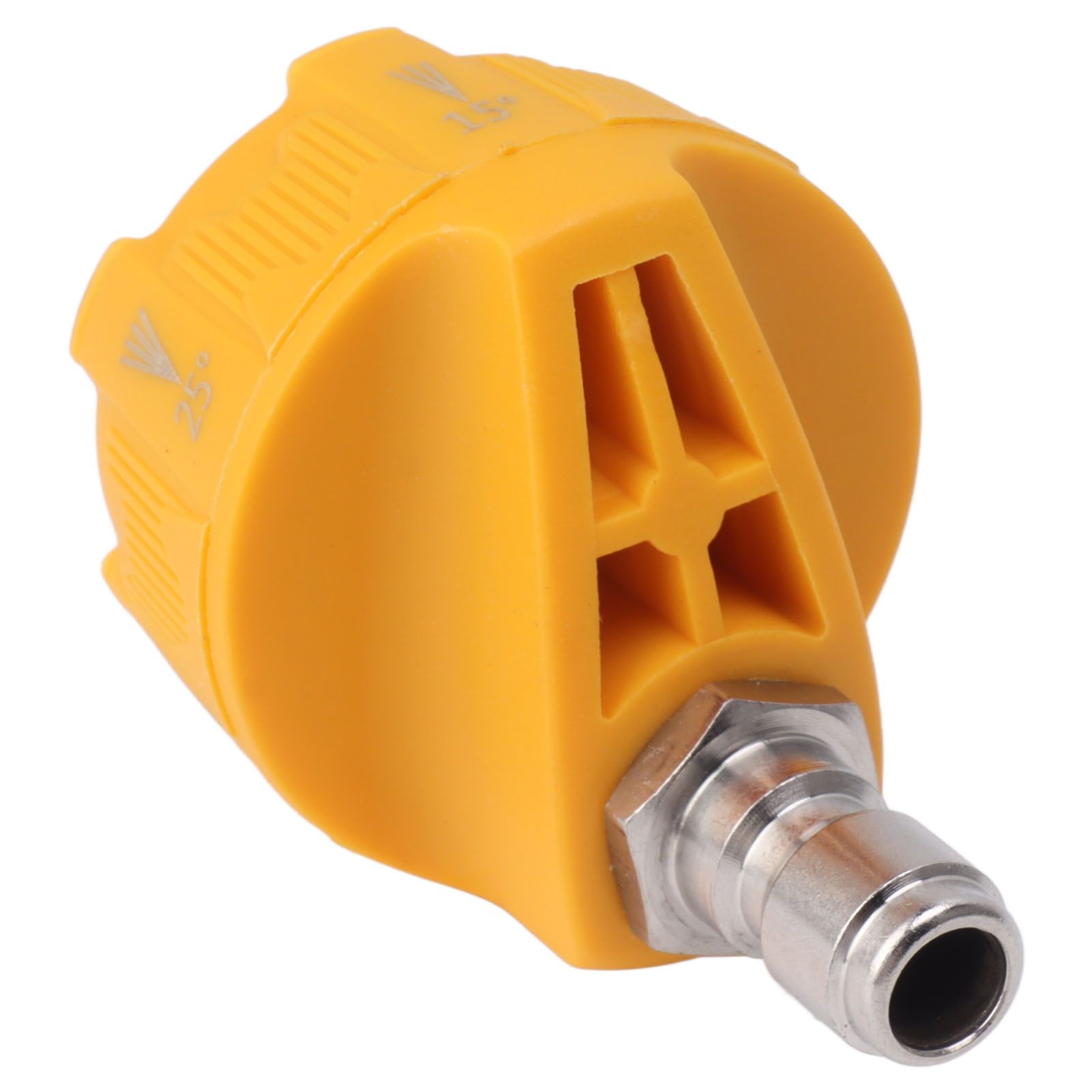 Pressure Washer Spray Nozzle 6 in 1 Multifunctional Adjustable Nozzle 1/4 Plug Interface Connect Tip Yellow - Image 8