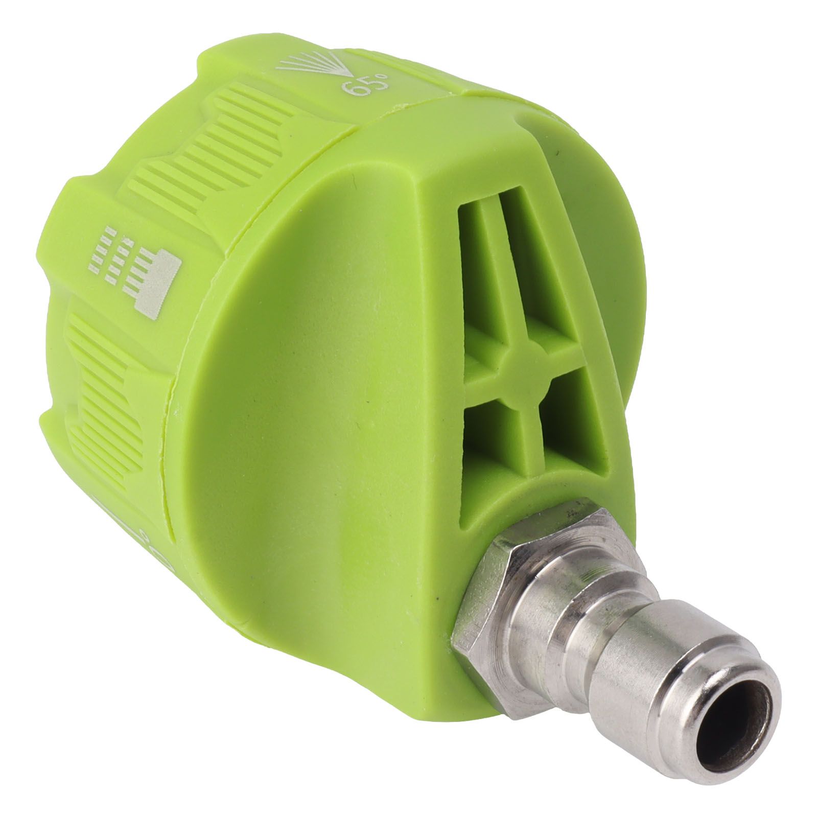 Pressure Washer Spray Nozzle 6 in 1 Multifunctional Adjustable Nozzle 1/4 Plug Interface Connect Tip Green - Image 8