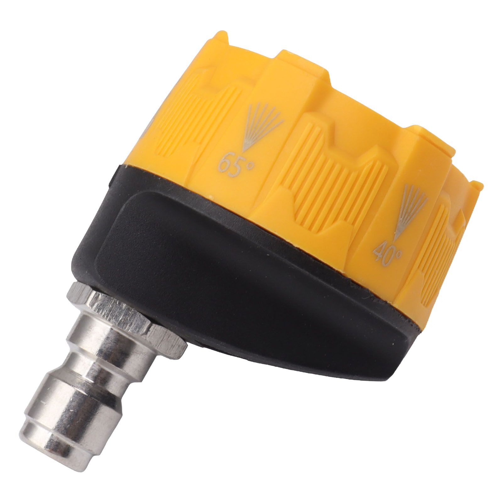 Pressure Washer Spray Nozzle 6 in 1 Multifunctional Adjustable Nozzle 1/4 Plug Interface Connect Tip Black and Yellow - Image 5