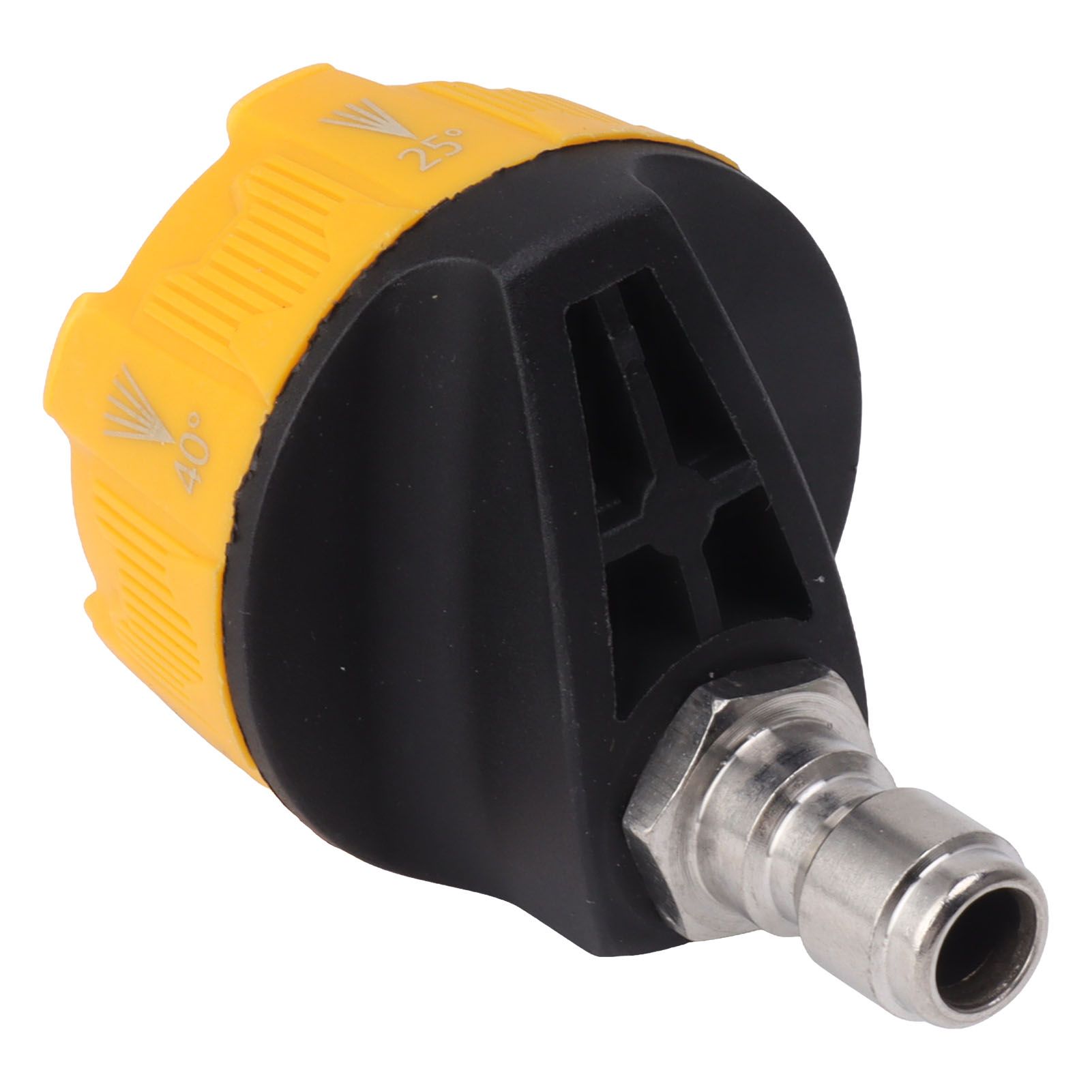 Pressure Washer Spray Nozzle 6 in 1 Multifunctional Adjustable Nozzle 1/4 Plug Interface Connect Tip Black and Yellow - Image 8