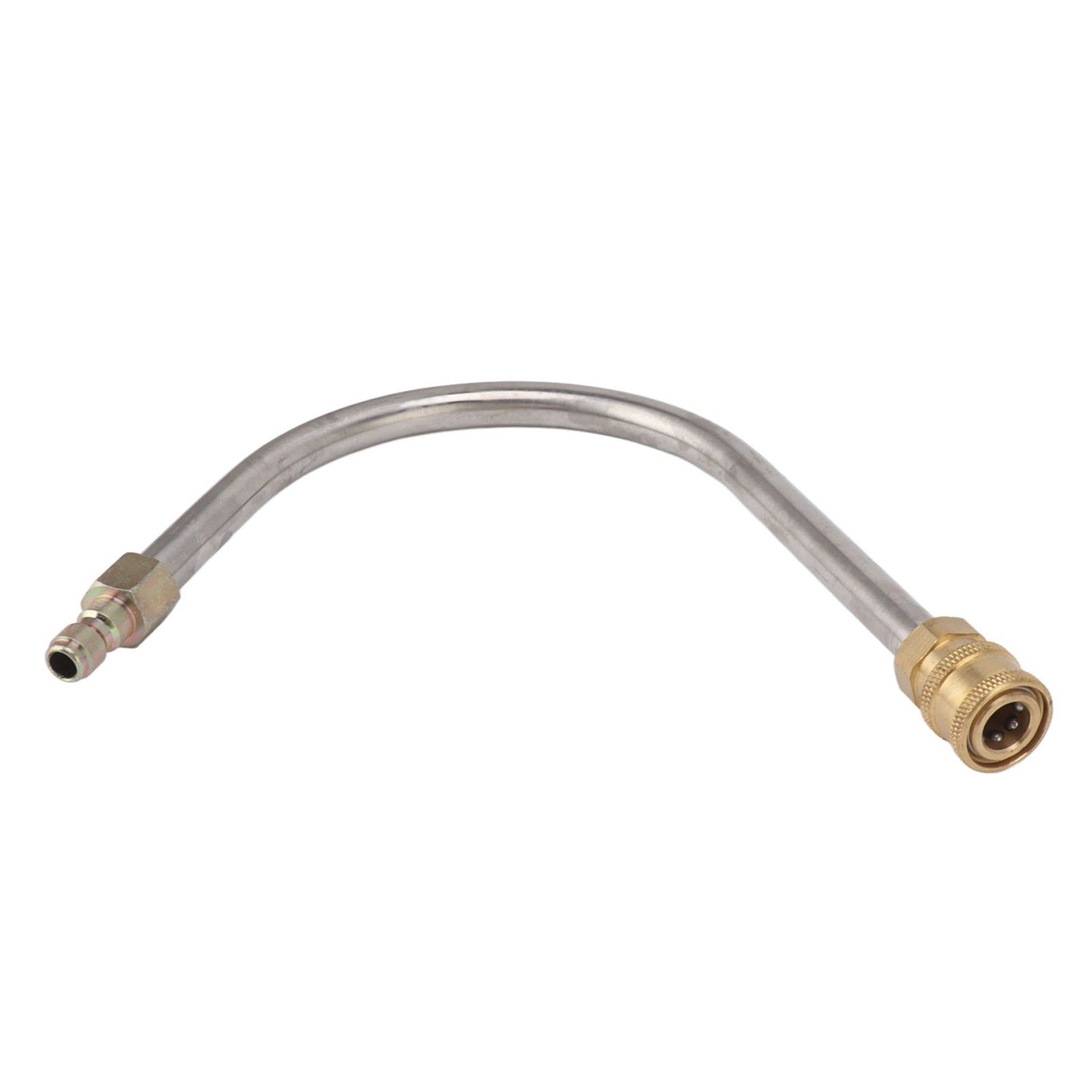 Pressure Washer Extension Wand Stainless Steel Brass 4000psi 1/4 Inch Quick Connect Power Washer Curved Rod Spray Lance for Replacement U Shaped - Image 2