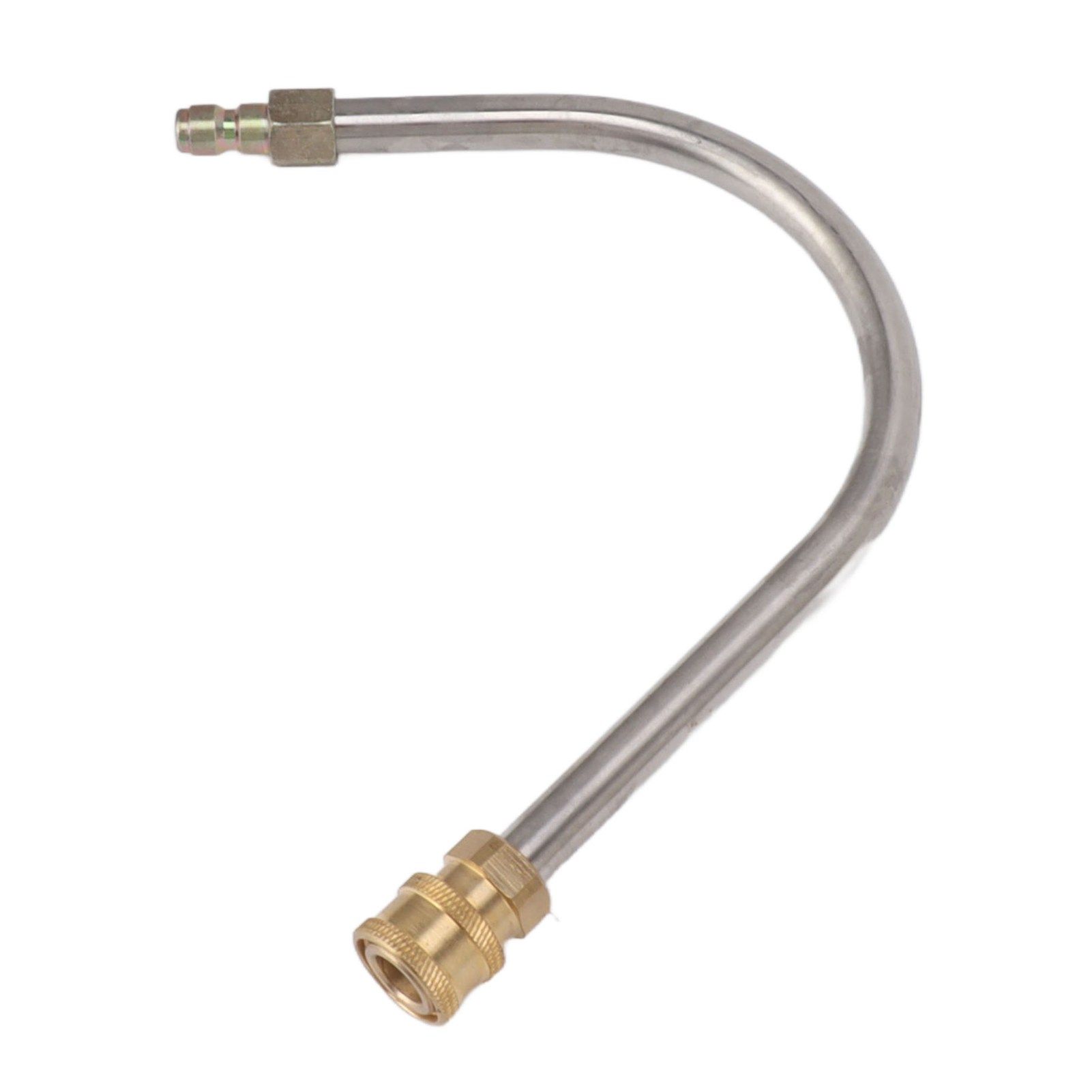Pressure Washer Extension Wand Stainless Steel Brass 4000psi 1/4 Inch Quick Connect Power Washer Curved Rod Spray Lance for Replacement U Shaped - Image 3