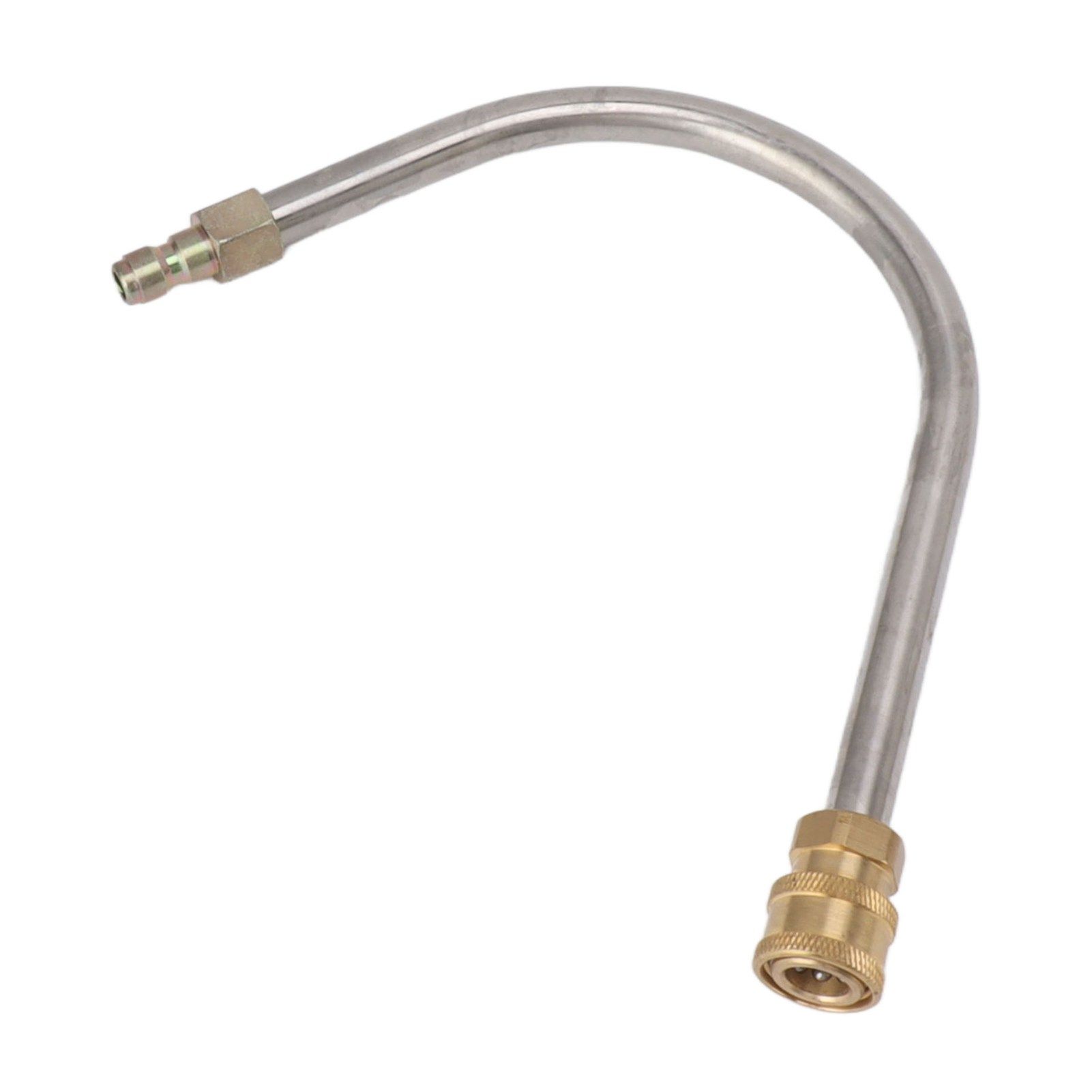 Pressure Washer Extension Wand Stainless Steel Brass 4000psi 1/4 Inch Quick Connect Power Washer Curved Rod Spray Lance for Replacement U Shaped - Image 4