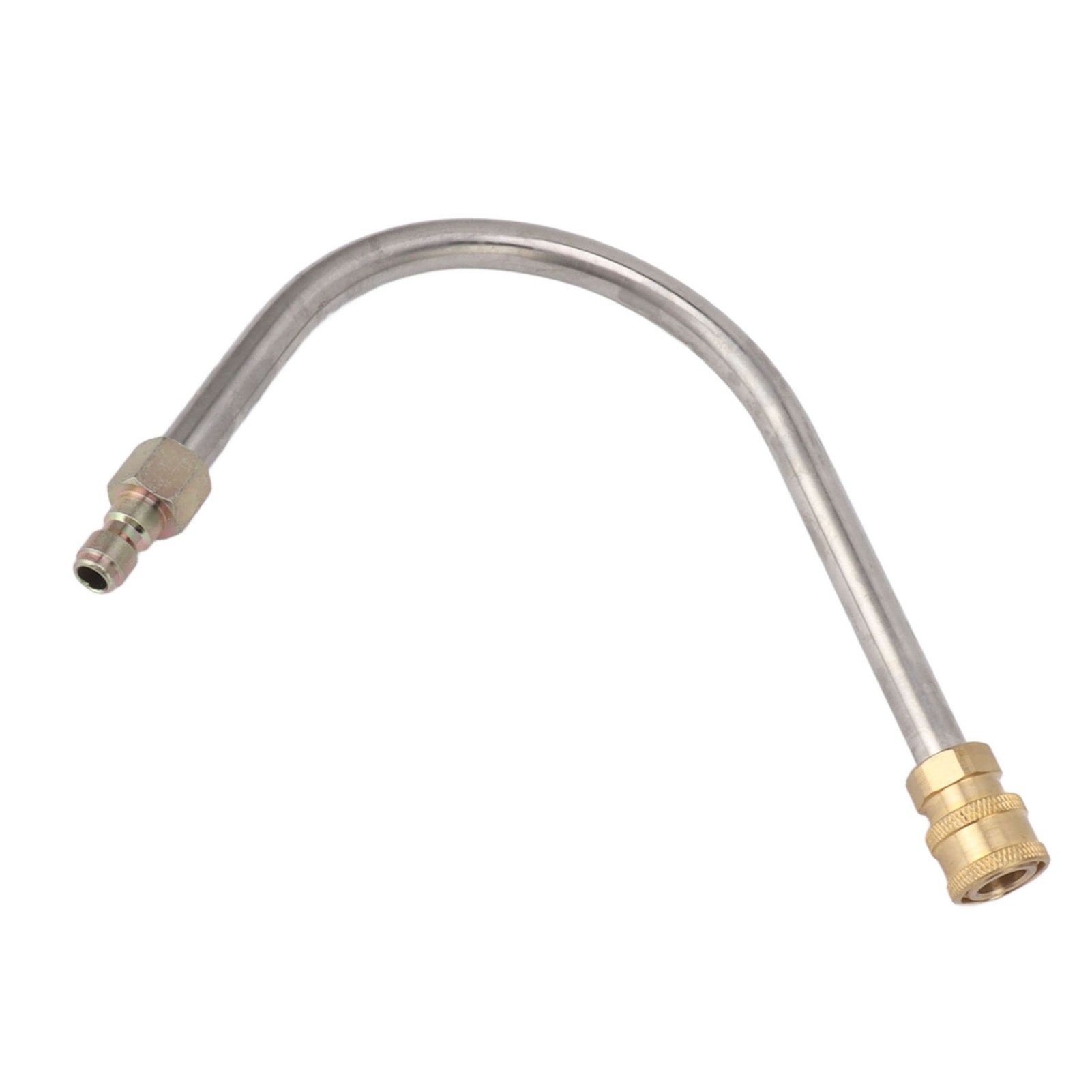 Pressure Washer Extension Wand Stainless Steel Brass 4000psi 1/4 Inch Quick Connect Power Washer Curved Rod Spray Lance for Replacement U Shaped - Image 7