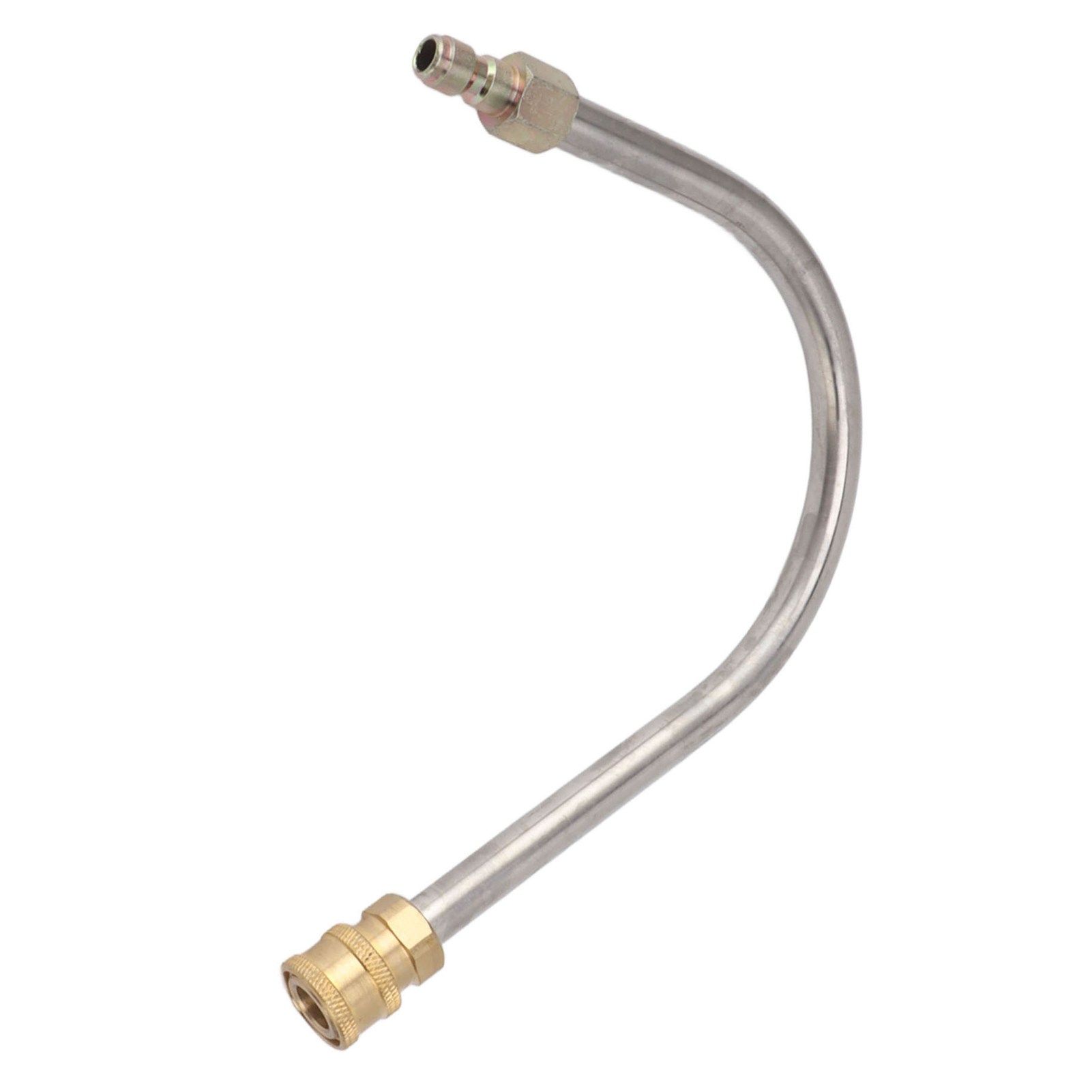 Pressure Washer Extension Wand Stainless Steel Brass 4000psi 1/4 Inch Quick Connect Power Washer Curved Rod Spray Lance for Replacement U Shaped - Image 8