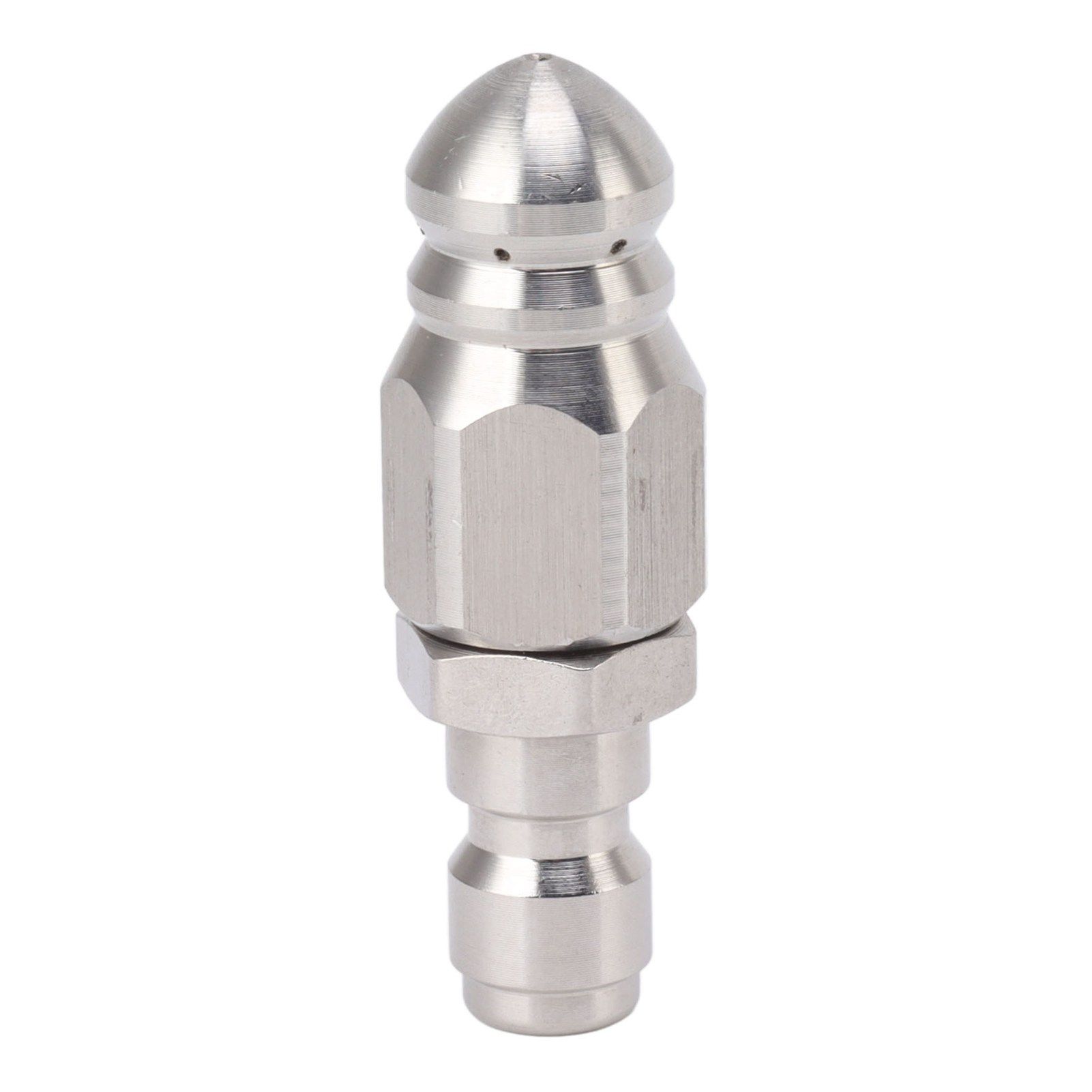 56MM Sewer Jet Nozzle 5000PSI 1 Front 6 Rear Stainless Steel Sewer Jet Nozzle for Pipe Unclogging Toilet Clog Remover - Image 1