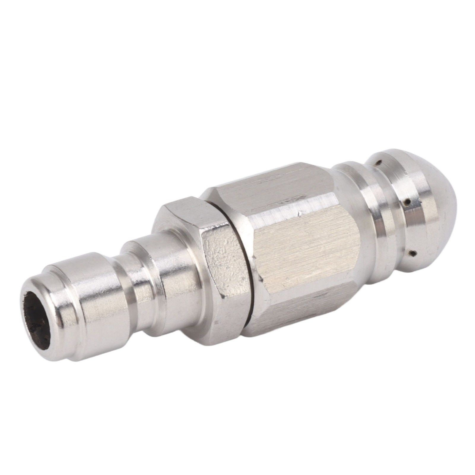 56MM Sewer Jet Nozzle 5000PSI 1 Front 6 Rear Stainless Steel Sewer Jet Nozzle for Pipe Unclogging Toilet Clog Remover - Image 3