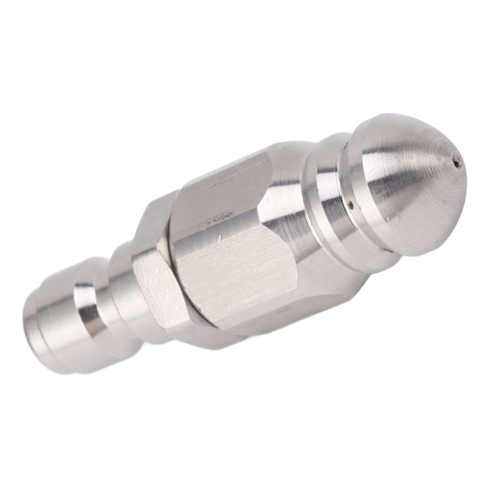 56MM Sewer Jet Nozzle 5000PSI 1 Front 6 Rear Stainless Steel Sewer Jet Nozzle for Pipe Unclogging Toilet Clog Remover - Image 7