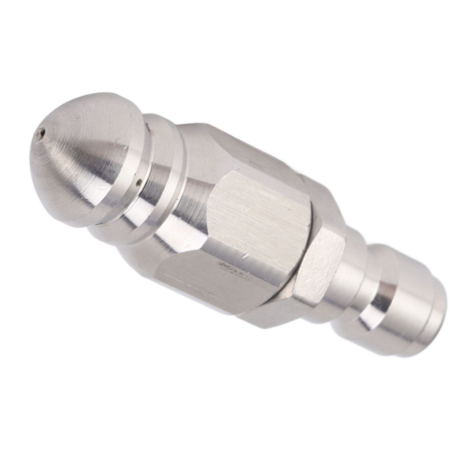 56MM Sewer Jet Nozzle 5000PSI 1 Front 6 Rear Stainless Steel Sewer Jet Nozzle for Pipe Unclogging Toilet Clog Remover - Image 8