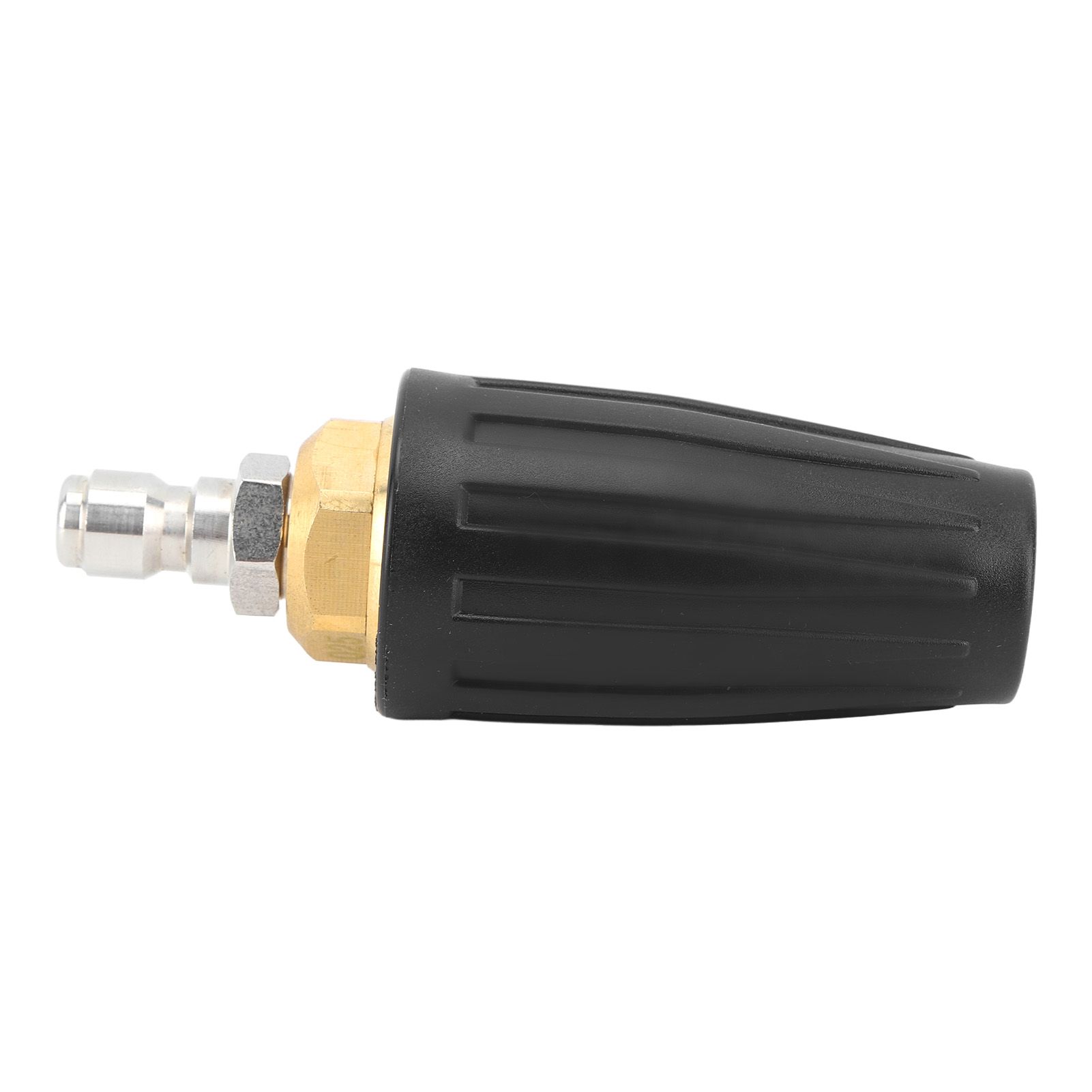 Pressure Washer Turbo Nozzle 1/4in Quick Connect Ceramic Core Copper 3000PSI Rotating Turbo Nozzle Black - Image 2