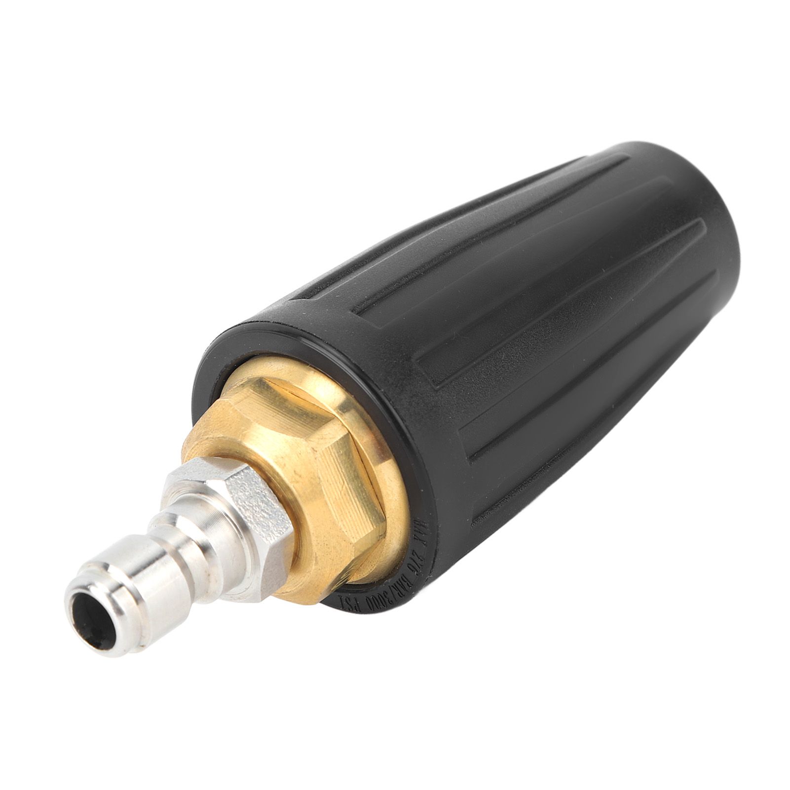 Pressure Washer Turbo Nozzle 1/4in Quick Connect Ceramic Core Copper 3000PSI Rotating Turbo Nozzle Black - Image 3