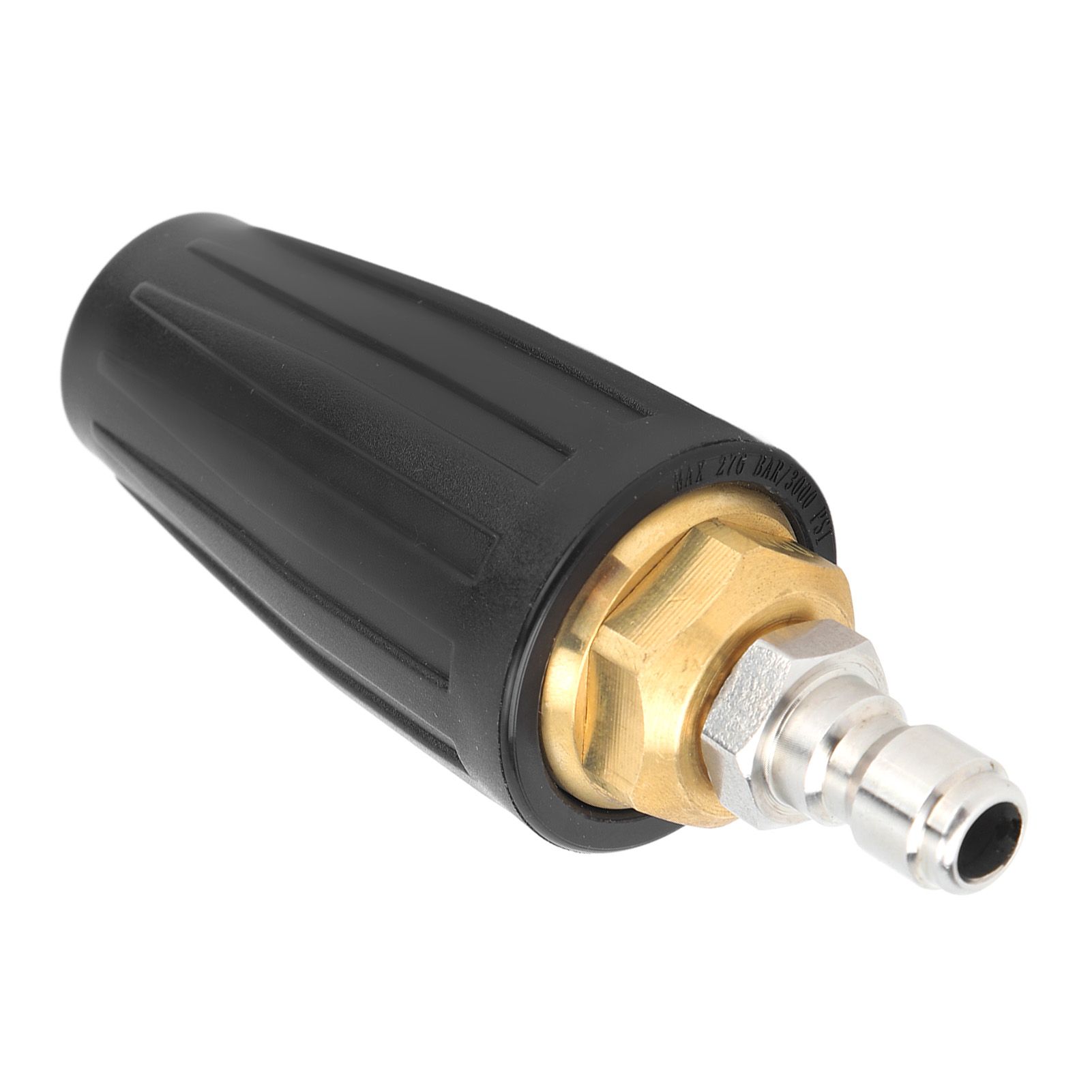 Pressure Washer Turbo Nozzle 1/4in Quick Connect Ceramic Core Copper 3000PSI Rotating Turbo Nozzle Black - Image 5