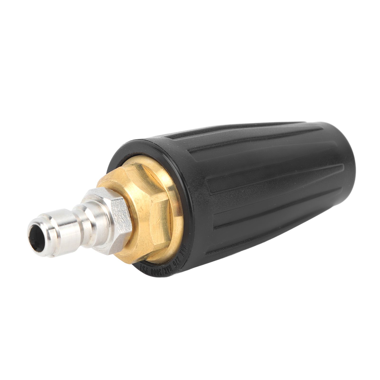 Pressure Washer Turbo Nozzle 1/4in Quick Connect Ceramic Core Copper 3000PSI Rotating Turbo Nozzle Black - Image 6
