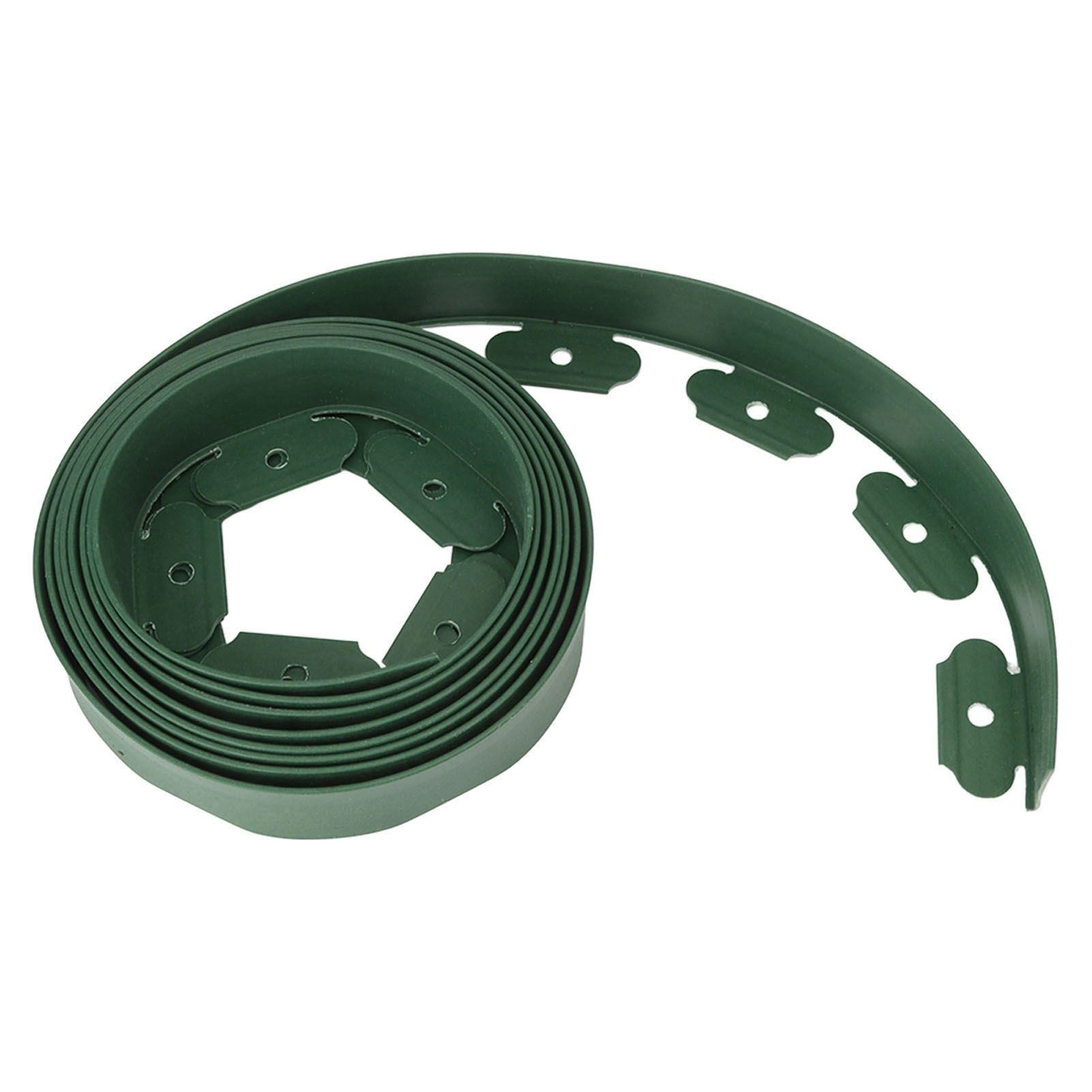 Landscape Edging Kit Lawn Edging Include 15 Spikes PE Garden Edging Border for Landscaping Flower Gardens Lawn - Image 4