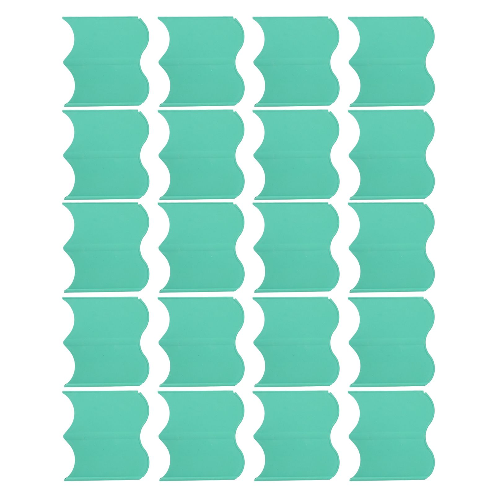 20PCS Interlocking Landscaping Edging Kit Weatherproof Garden Landscape Edging Border Hammer in Lawn Edge Green - Image 3