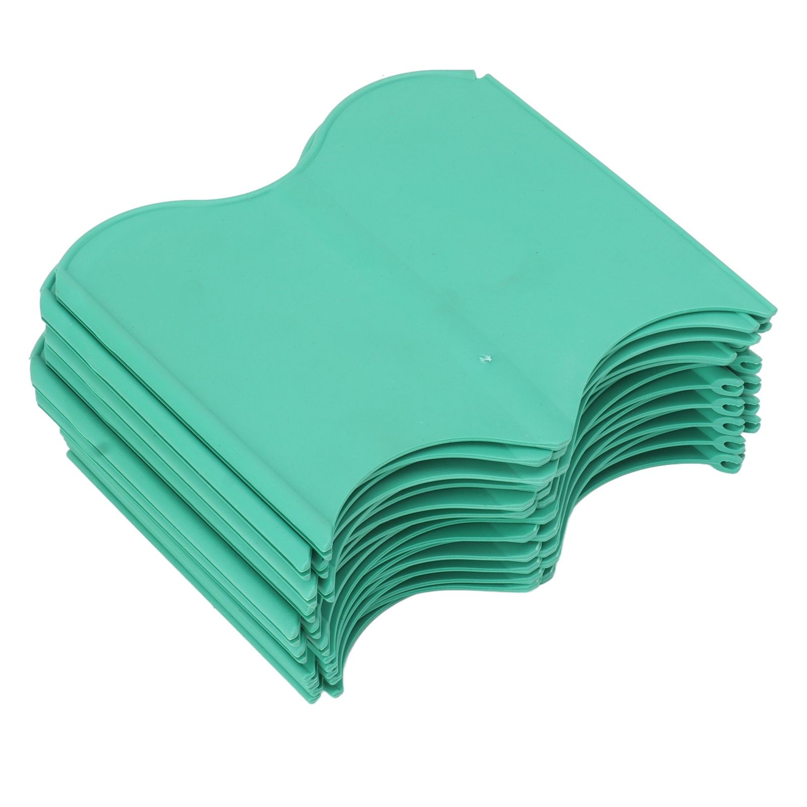 20PCS Interlocking Landscaping Edging Kit Weatherproof Garden Landscape Edging Border Hammer in Lawn Edge Green - Image 8