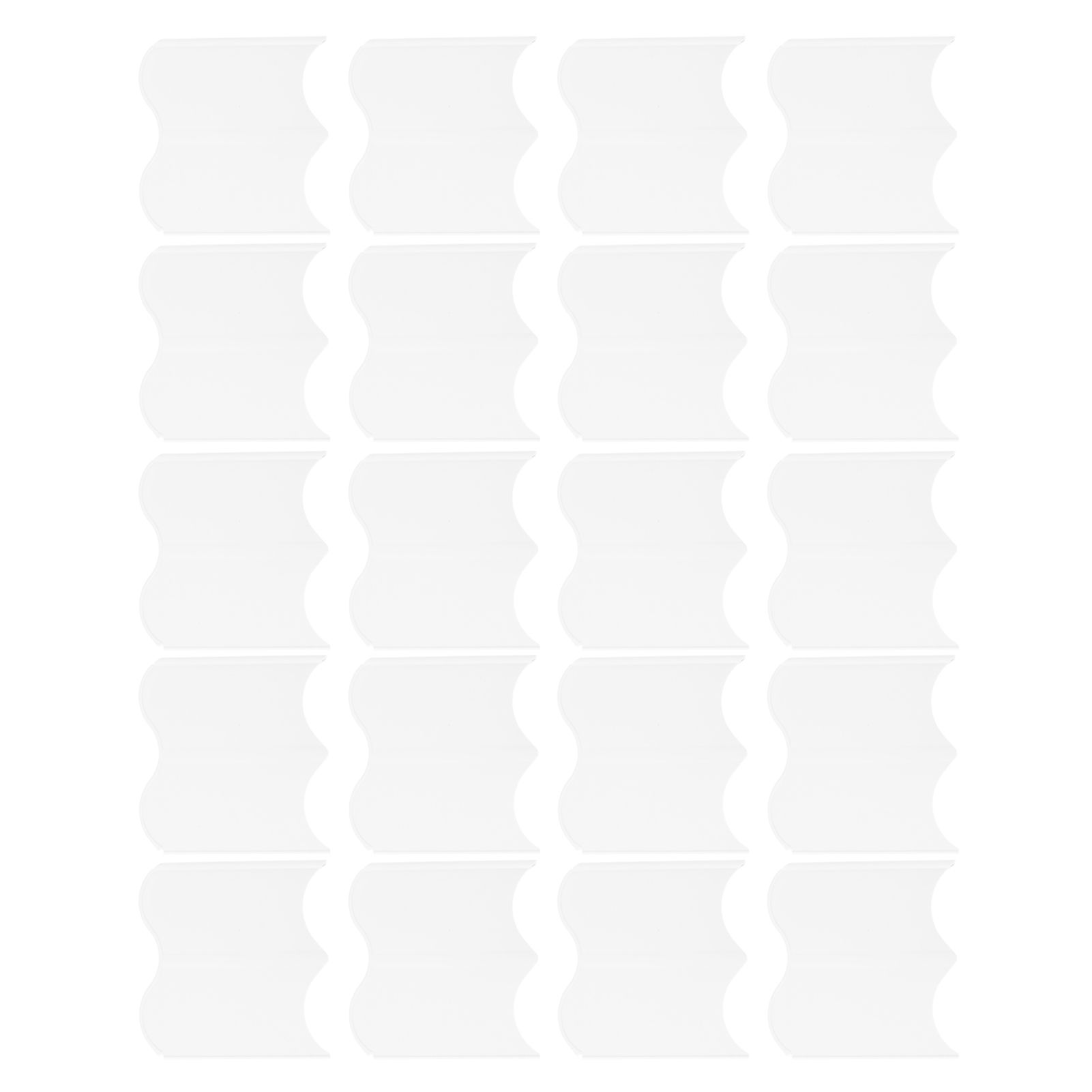 20PCS Interlocking Landscaping Edging Kit Weatherproof Garden Landscape Edging Border Hammer in Lawn Edge White - Image 2