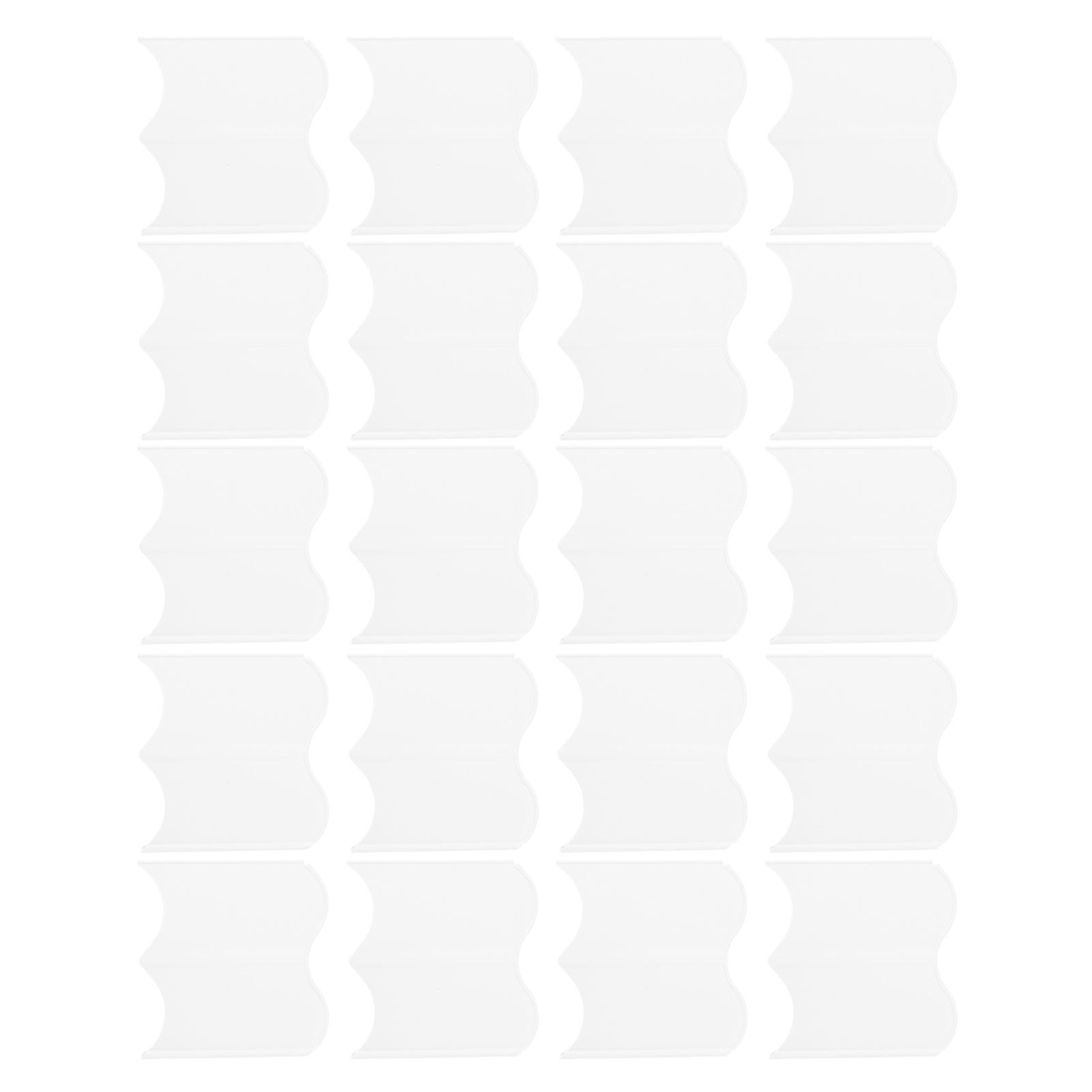 20PCS Interlocking Landscaping Edging Kit Weatherproof Garden Landscape Edging Border Hammer in Lawn Edge White - Image 3