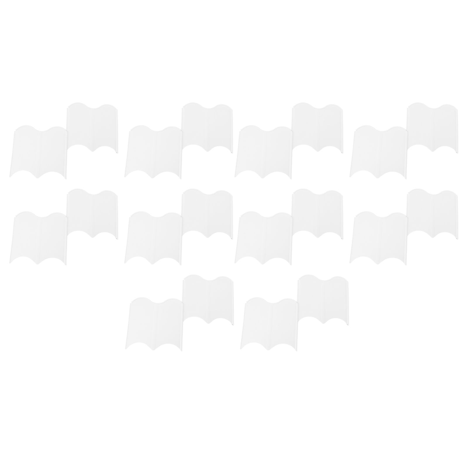 20PCS Interlocking Landscaping Edging Kit Weatherproof Garden Landscape Edging Border Hammer in Lawn Edge White - Image 4