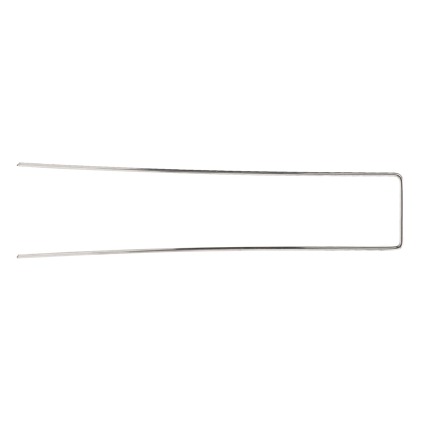 100Pcs U Shaped Garden Stakes Galvanized Steel Landscape Stakes Pins for Weed Barrier Sod Fabric Decorations Roughness 2.5mm/0.10in - Image 7