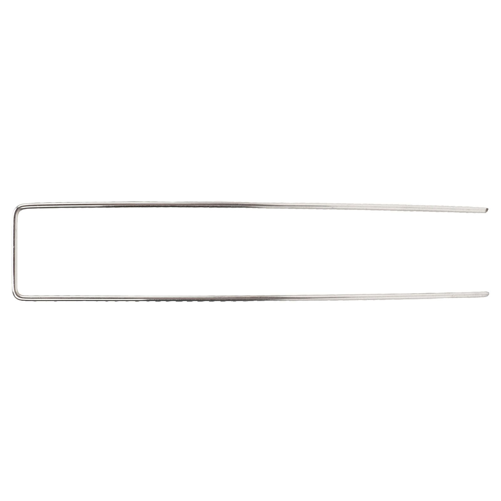 100Pcs U Shaped Garden Stakes Galvanized Steel Landscape Stakes Pins for Weed Barrier Sod Fabric Decorations Roughness 3mm/0.12in - Image 8