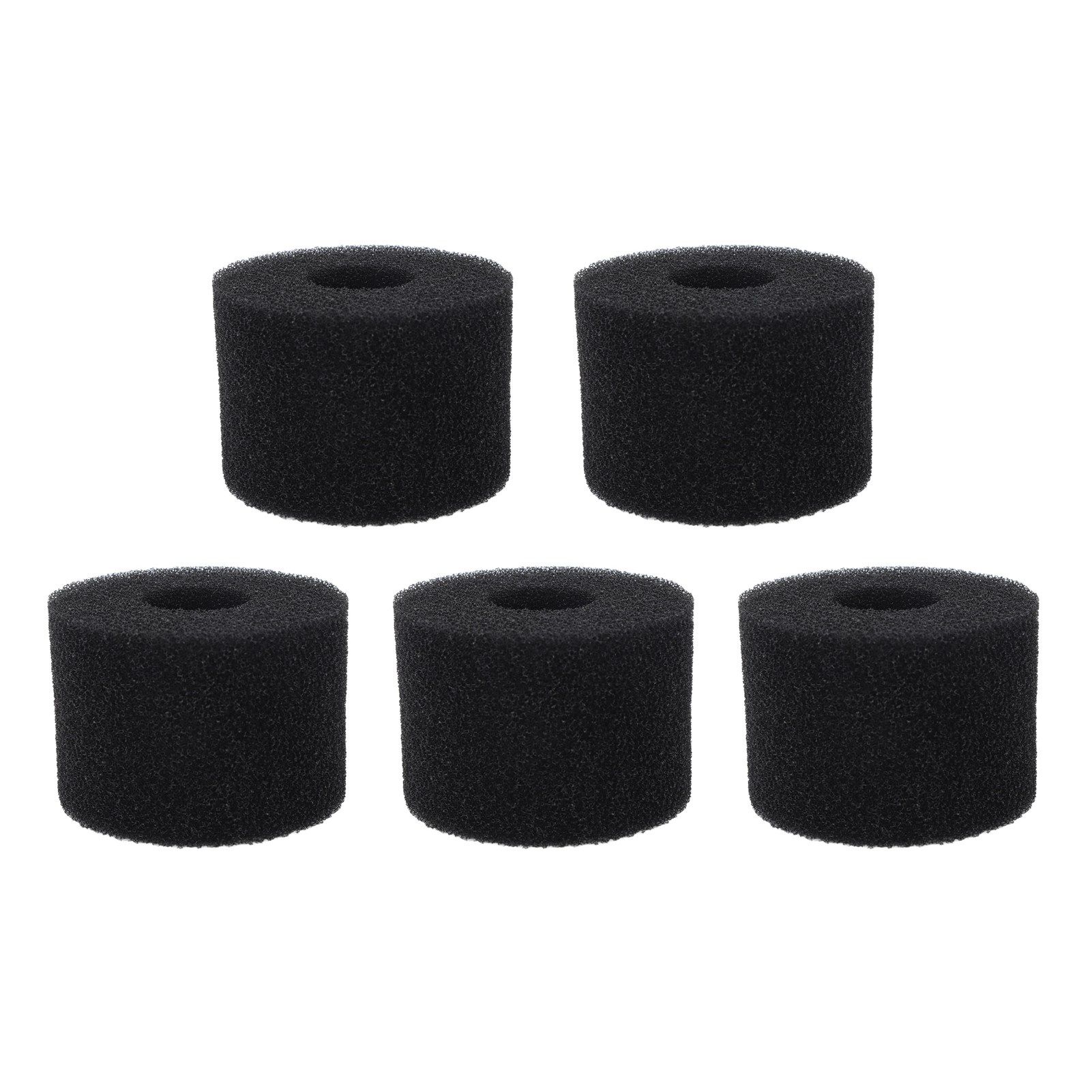 5PCS Pool Filter Sponge PU Sponge Black Reusable Washable Cylindrical Simming Pool Filter Foam for Pool Pump S - Image 7