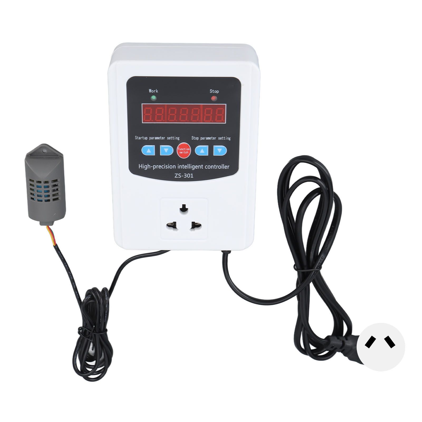 1500W Digital Humidity Controller LCD Display Humidistat Plastic Timing Air Humidity Controller for Home Farm Greenhouse AU Standard 220V - Image 1