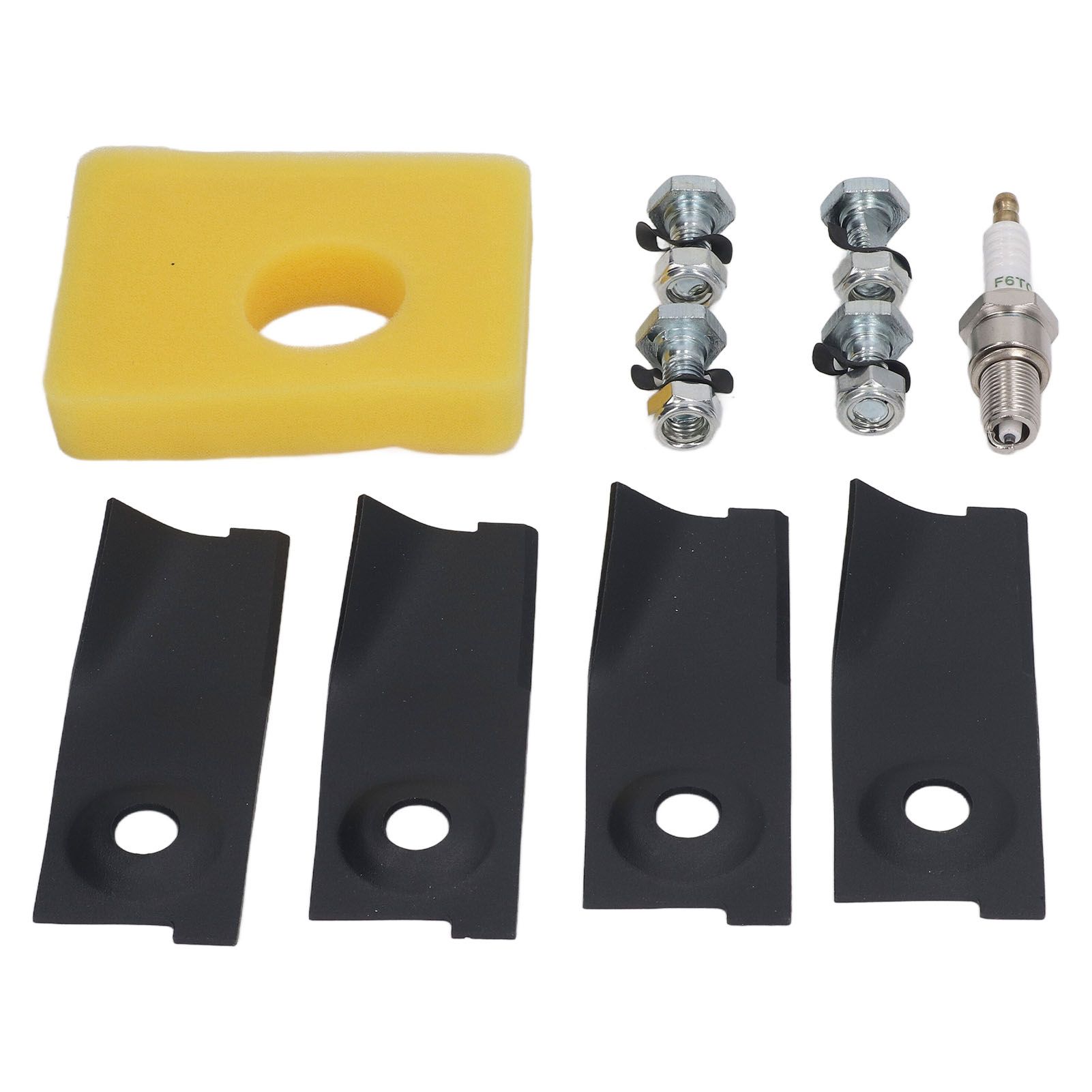 18inch Lawn Mower Blades Spark Plugs Air Filter Replacement Kit for 450E 500E 550E 550EX Motor - Image 2