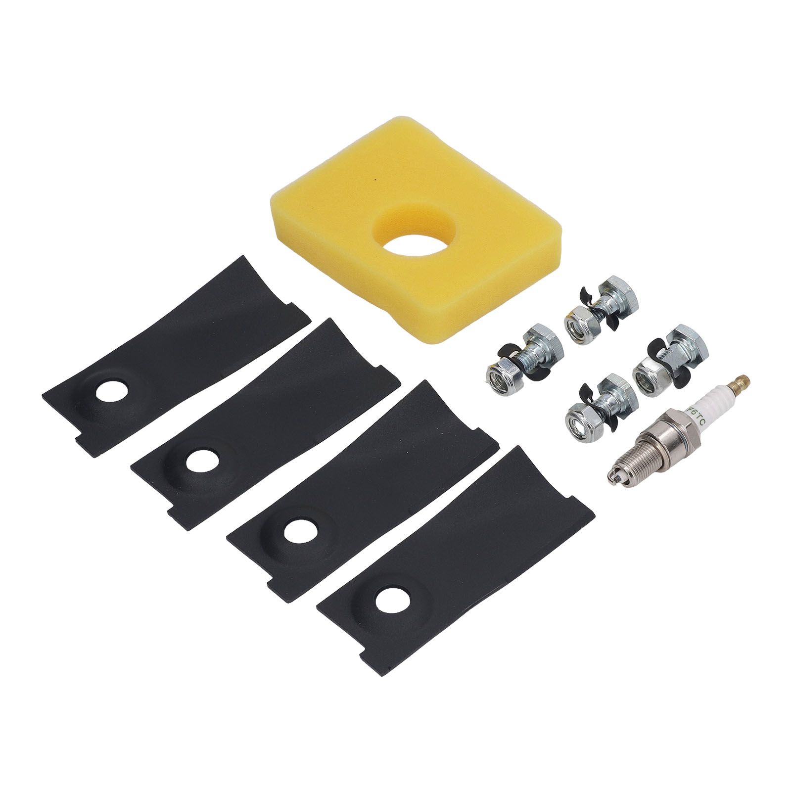 18inch Lawn Mower Blades Spark Plugs Air Filter Replacement Kit for 450E 500E 550E 550EX Motor - Image 3