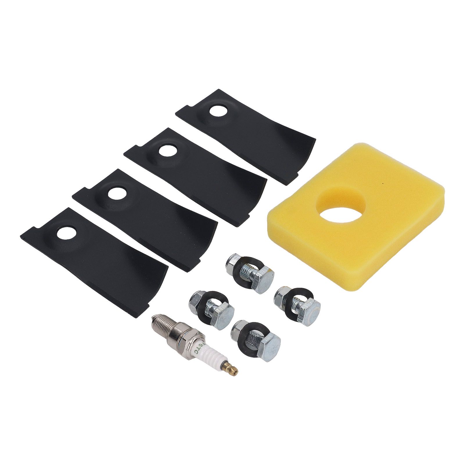 18inch Lawn Mower Blades Spark Plugs Air Filter Replacement Kit for 450E 500E 550E 550EX Motor - Image 4