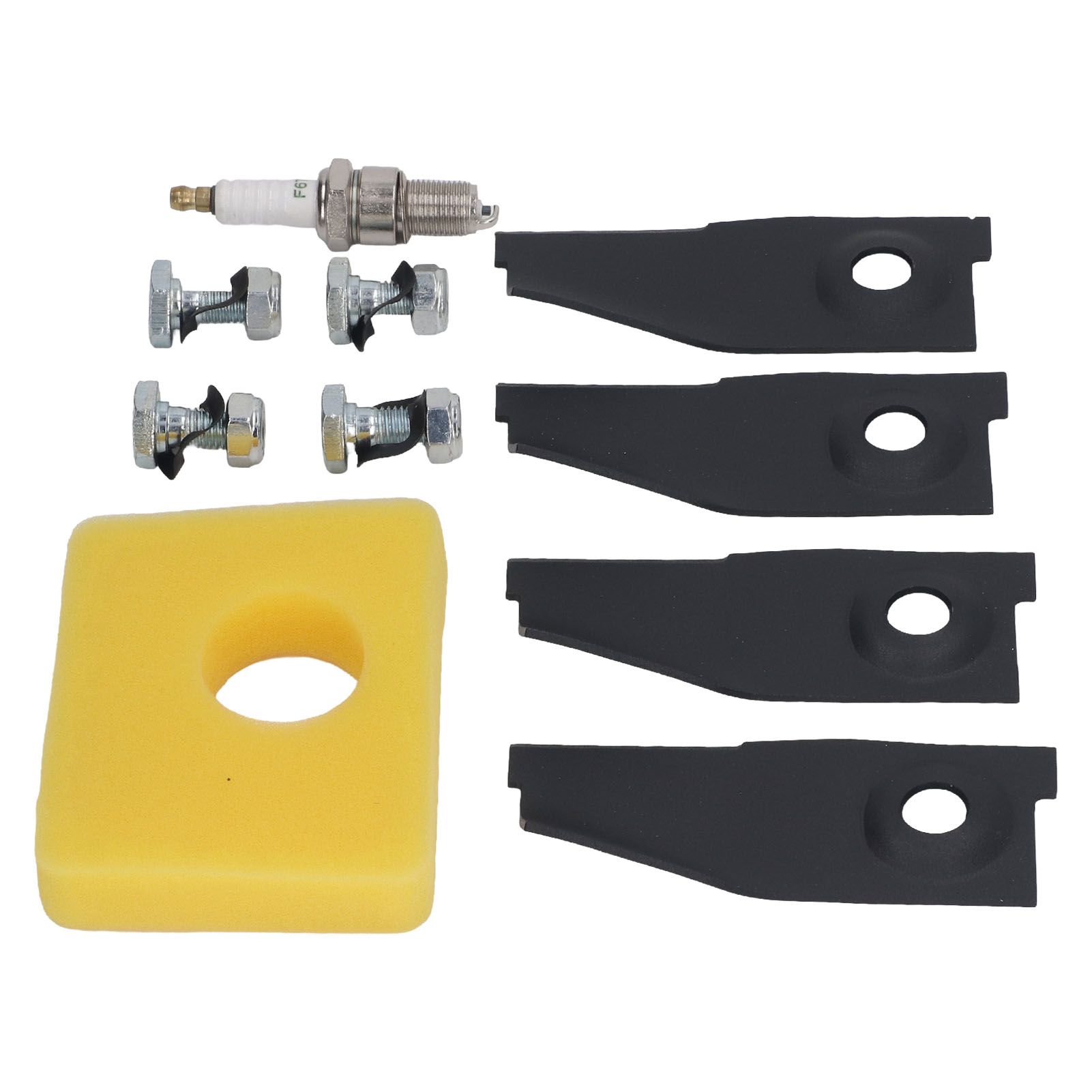 18inch Lawn Mower Blades Spark Plugs Air Filter Replacement Kit for 450E 500E 550E 550EX Motor - Image 7
