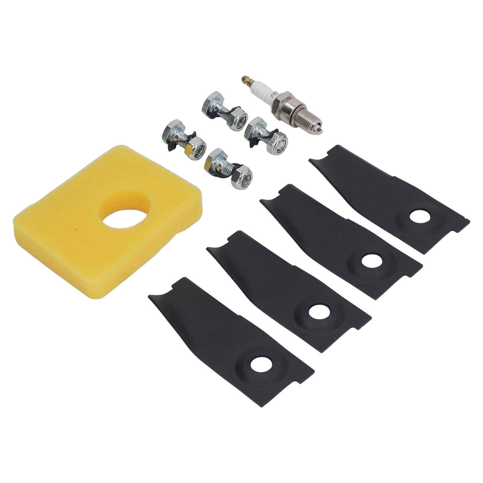 18inch Lawn Mower Blades Spark Plugs Air Filter Replacement Kit for 450E 500E 550E 550EX Motor - Image 8