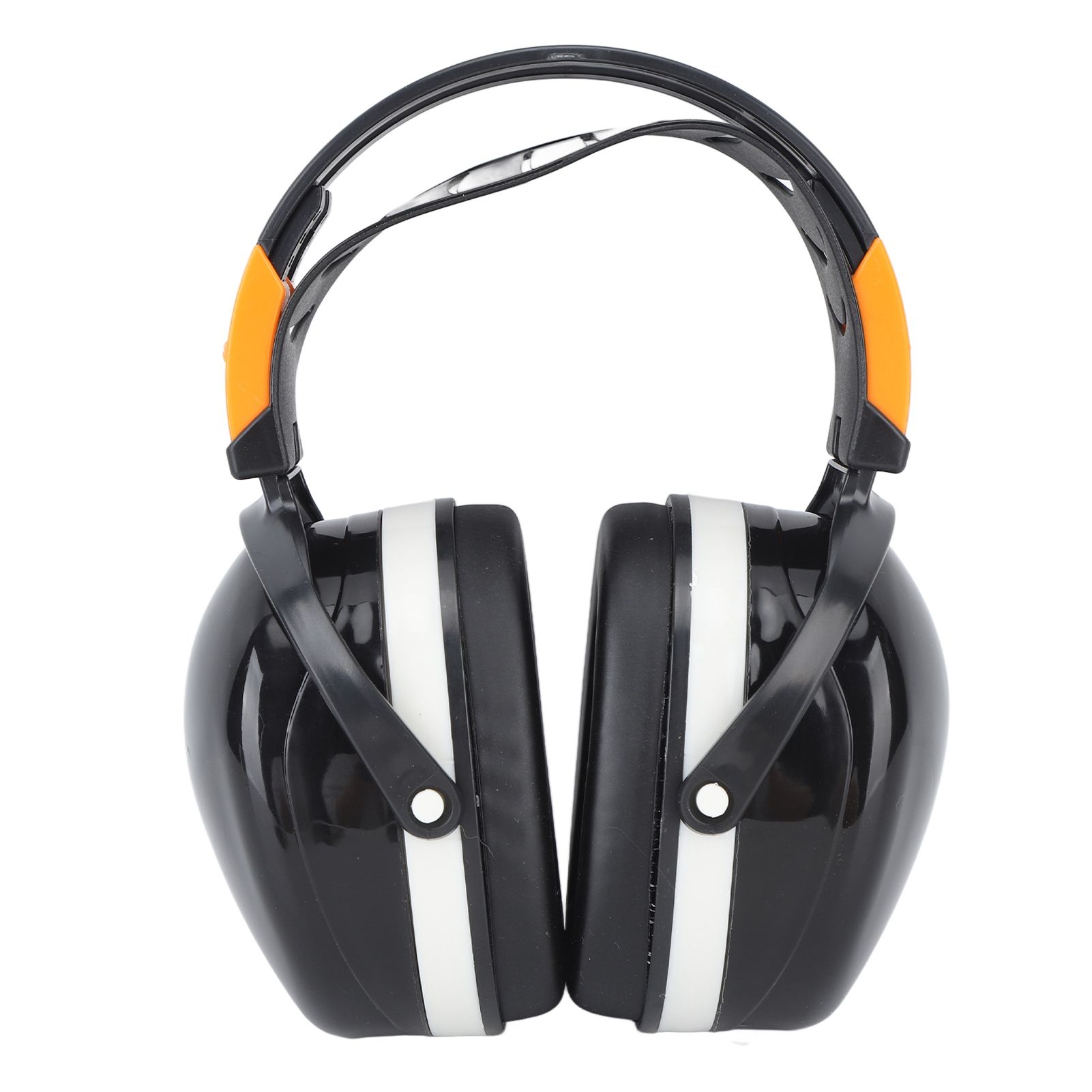 Noise Reduction Earmuffs Foldable Lightweight Hearing Protection Safety Over Head Ear Muff for Garden Shooting Mowing Black White - Image 1