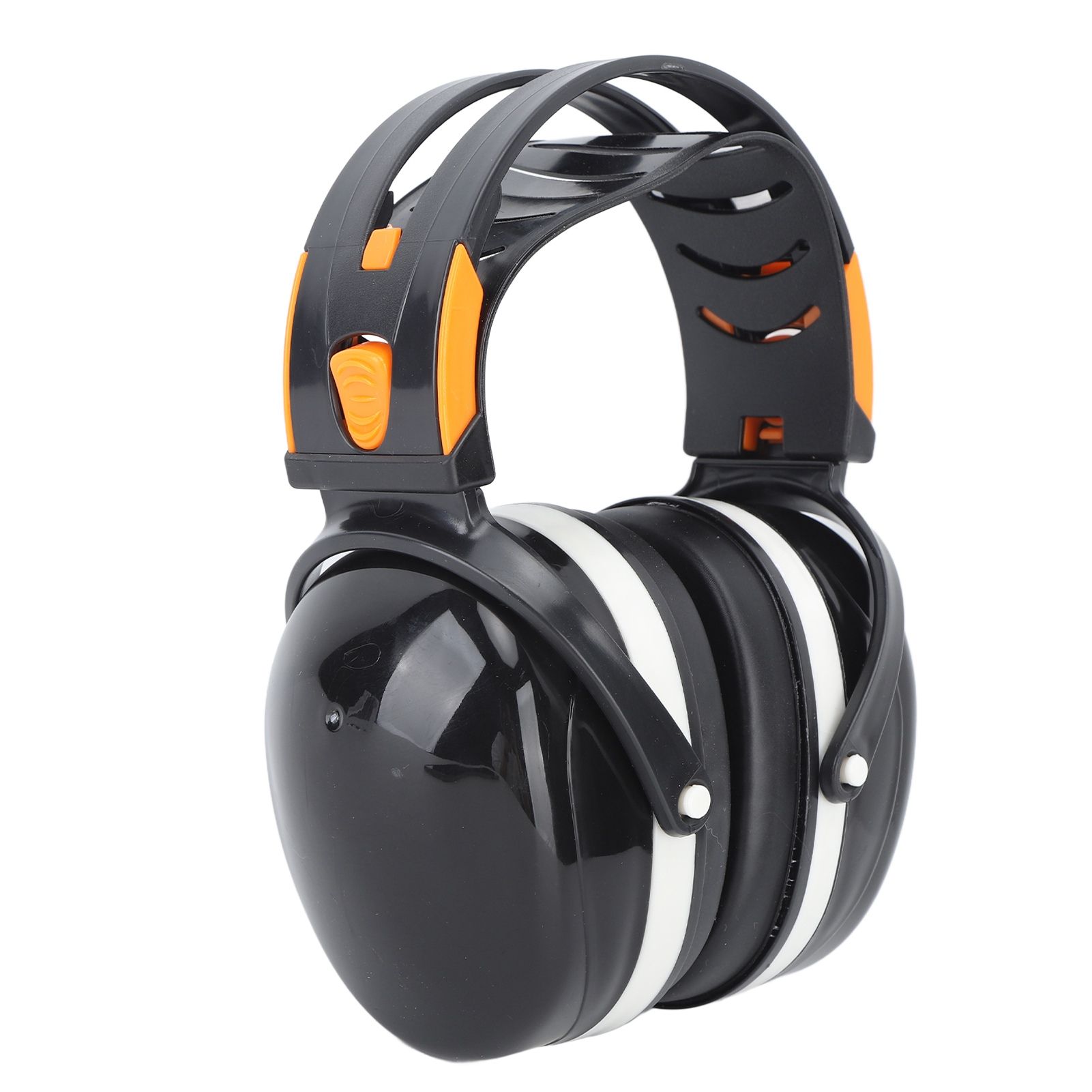 Noise Reduction Earmuffs Foldable Lightweight Hearing Protection Safety Over Head Ear Muff for Garden Shooting Mowing Black White - Image 2