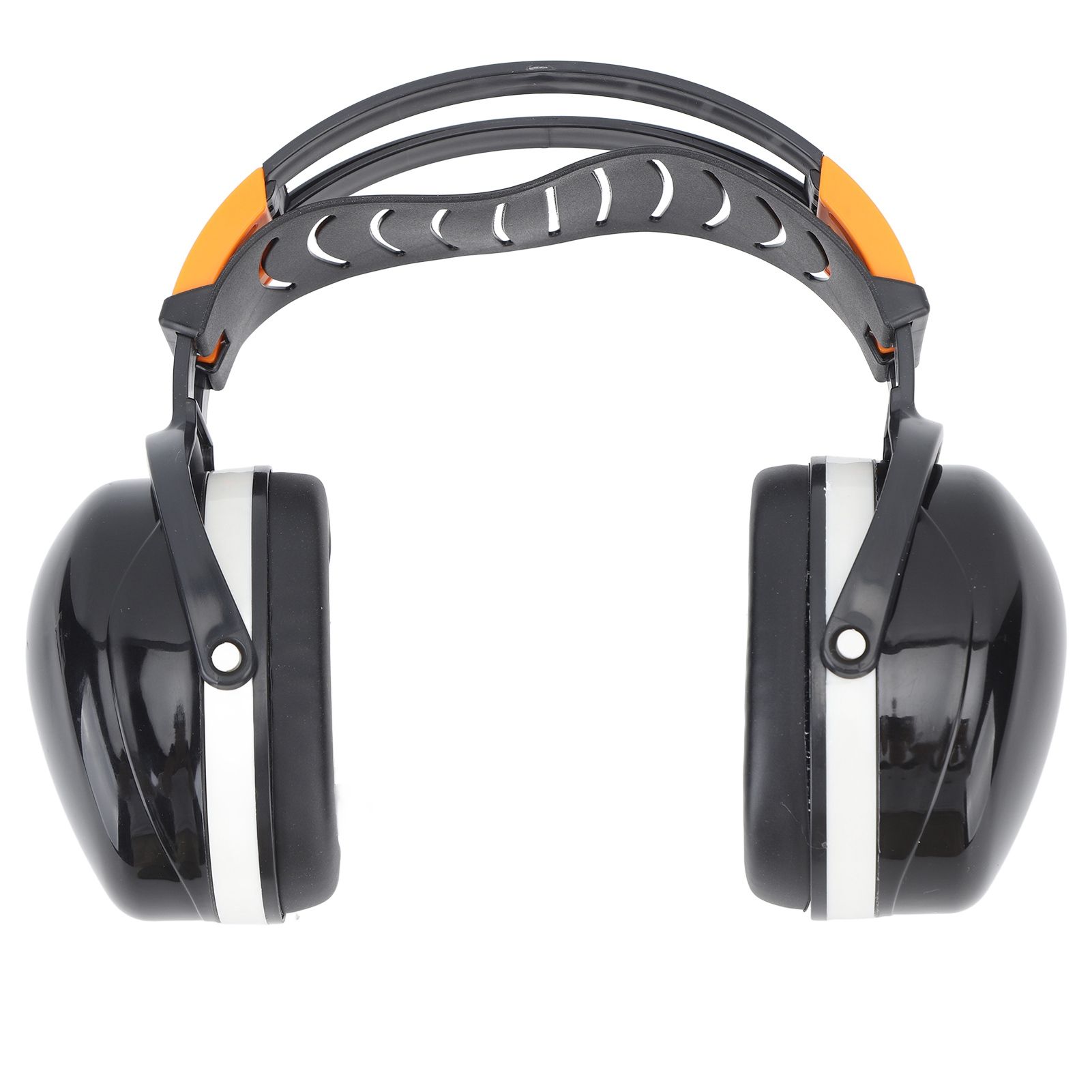 Noise Reduction Earmuffs Foldable Lightweight Hearing Protection Safety Over Head Ear Muff for Garden Shooting Mowing Black White - Image 4