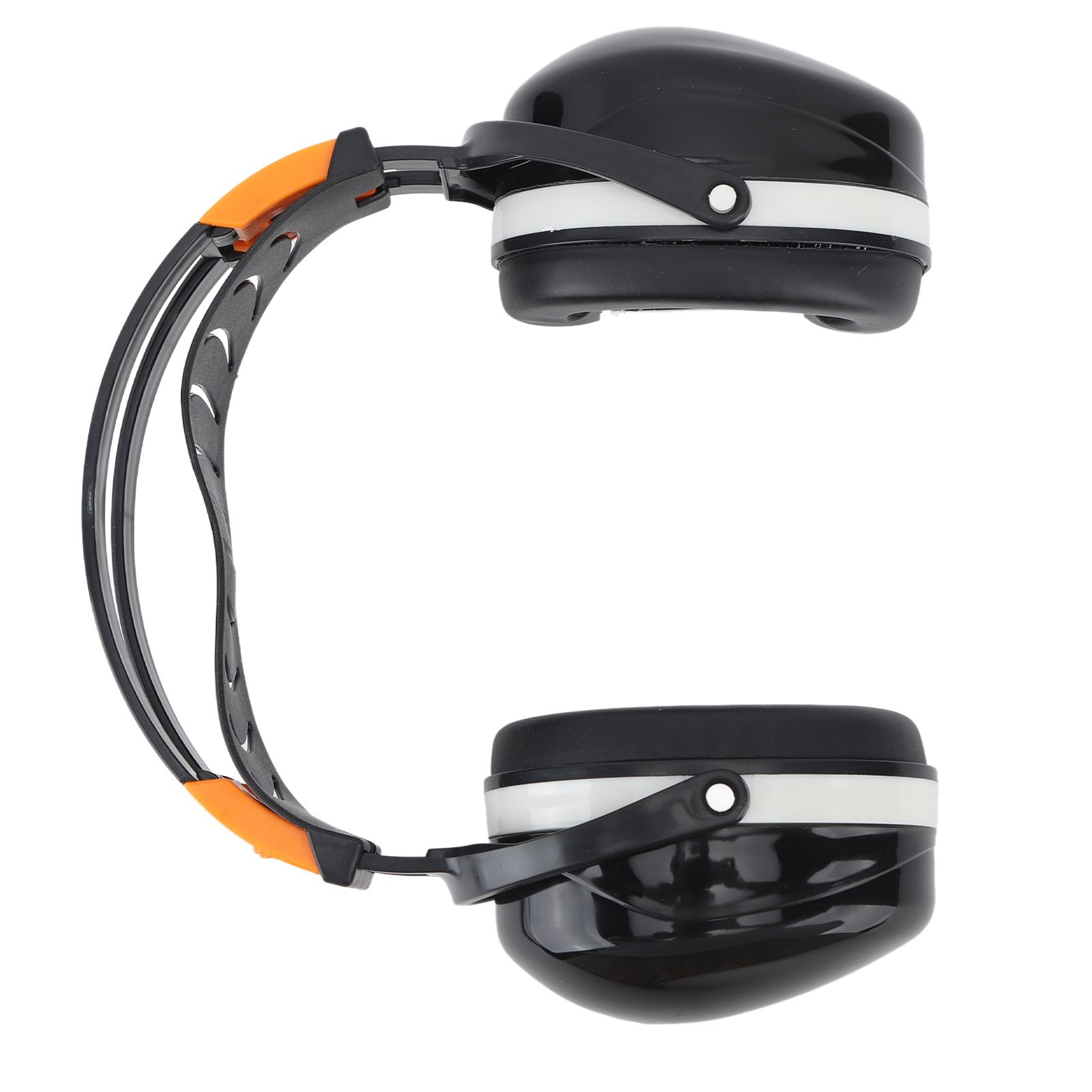 Noise Reduction Earmuffs Foldable Lightweight Hearing Protection Safety Over Head Ear Muff for Garden Shooting Mowing Black White - Image 8