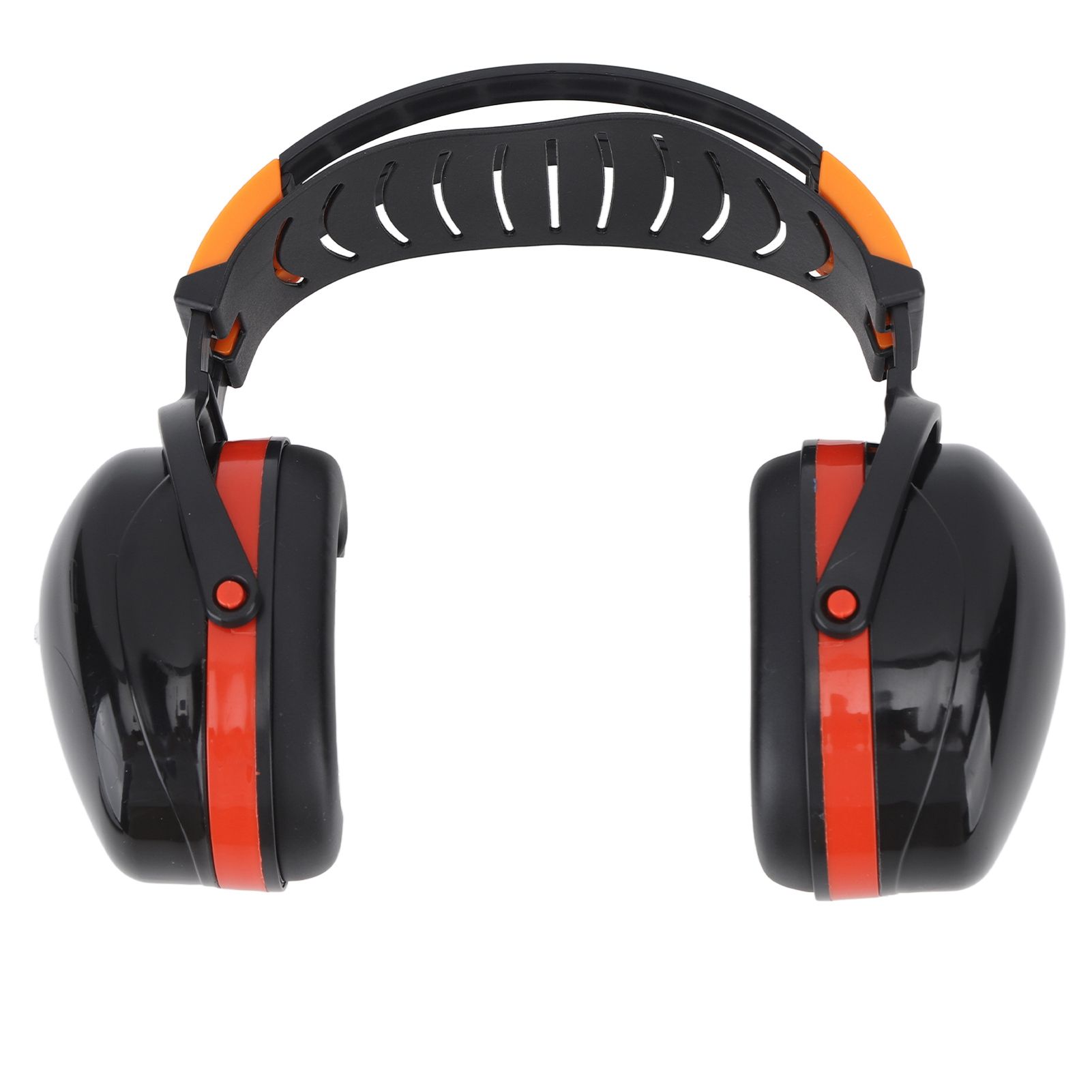 Noise Reduction Earmuffs Foldable Lightweight Hearing Protection Safety Over Head Ear Muff for Garden Shooting Mowing Black Red - Image 4