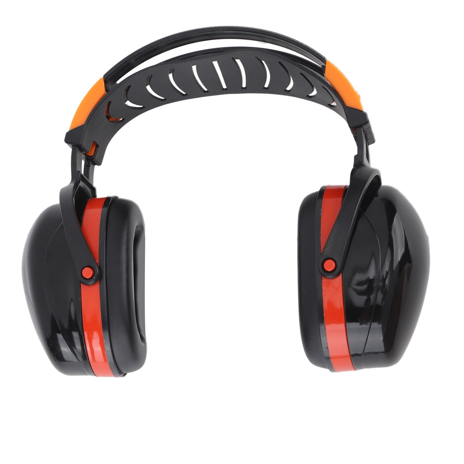 Noise Reduction Earmuffs Foldable Lightweight Hearing Protection Safety Over Head Ear Muff for Garden Shooting Mowing Black Red - Image 7