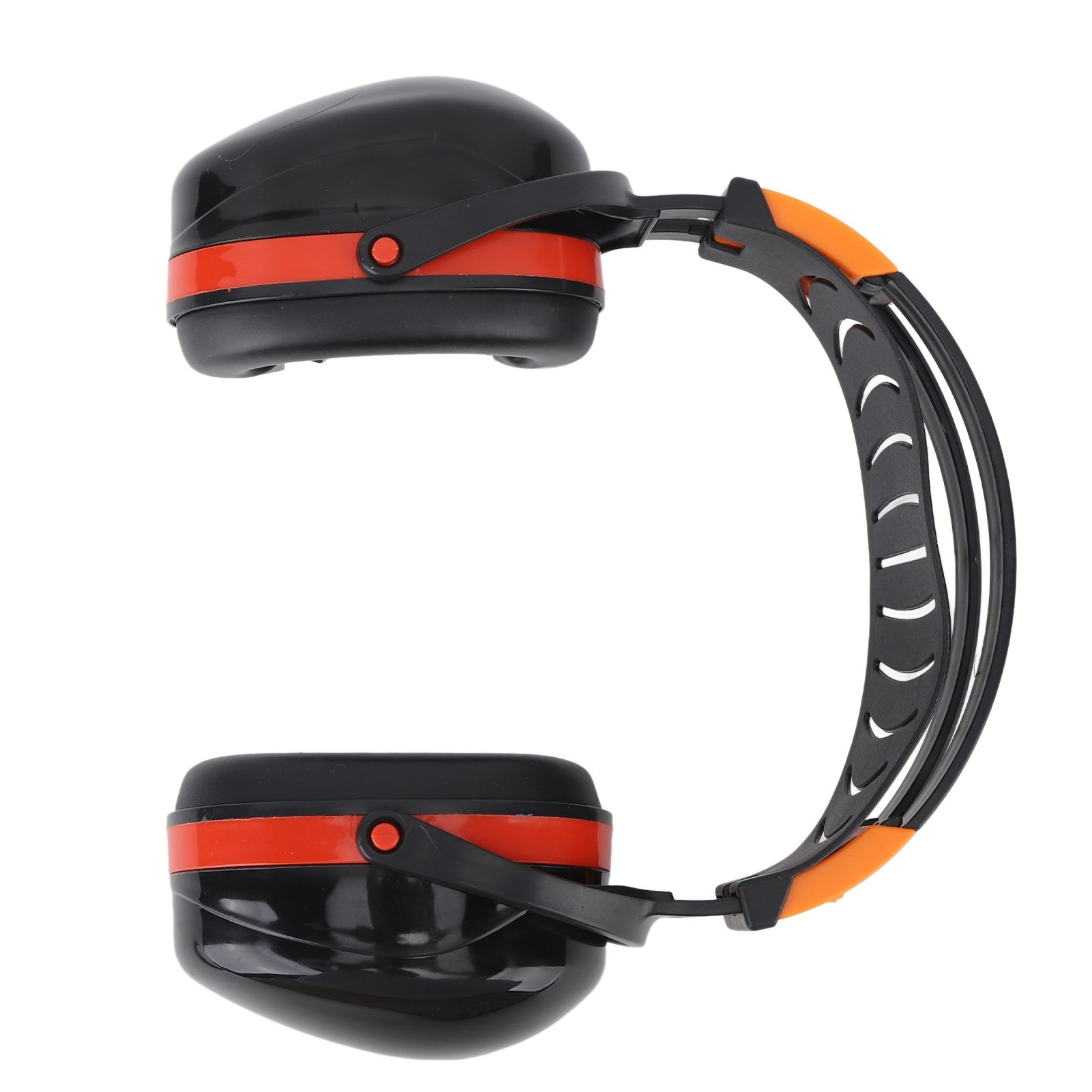 Noise Reduction Earmuffs Foldable Lightweight Hearing Protection Safety Over Head Ear Muff for Garden Shooting Mowing Black Red - Image 8