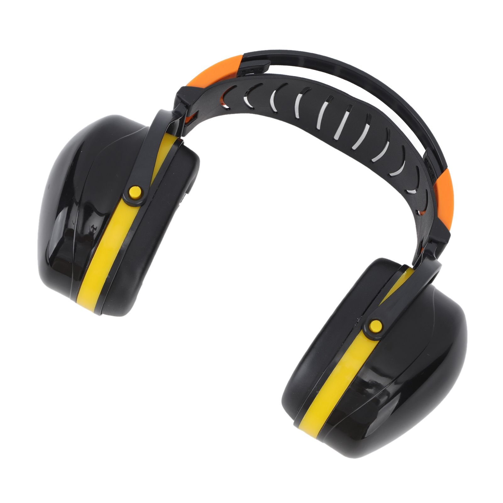 Noise Reduction Earmuffs Foldable Lightweight Hearing Protection Safety Over Head Ear Muff for Garden Shooting Mowing Black Yellow - Image 6