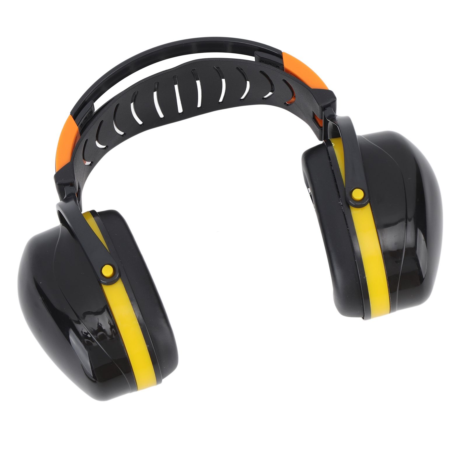 Noise Reduction Earmuffs Foldable Lightweight Hearing Protection Safety Over Head Ear Muff for Garden Shooting Mowing Black Yellow - Image 7