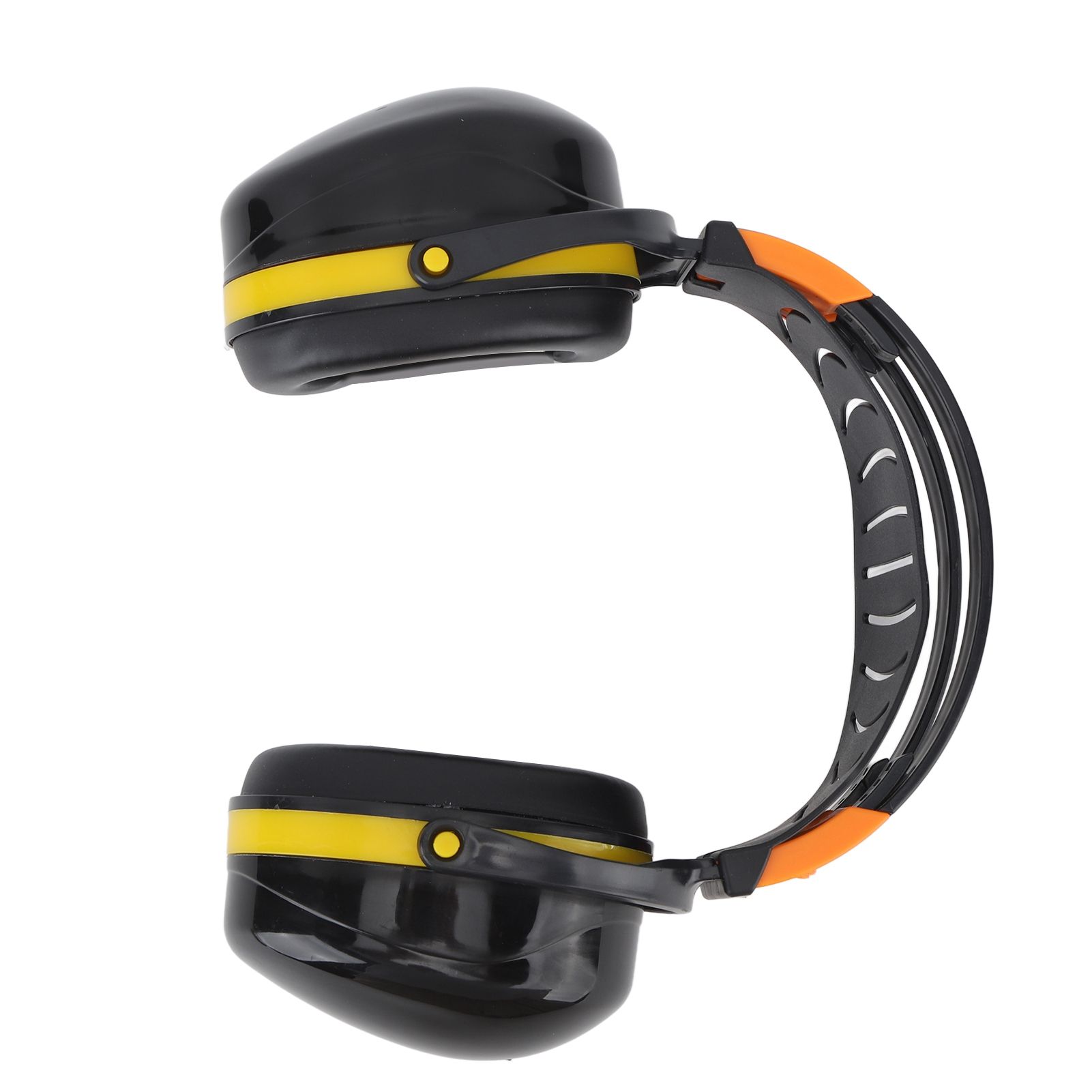 Noise Reduction Earmuffs Foldable Lightweight Hearing Protection Safety Over Head Ear Muff for Garden Shooting Mowing Black Yellow - Image 8