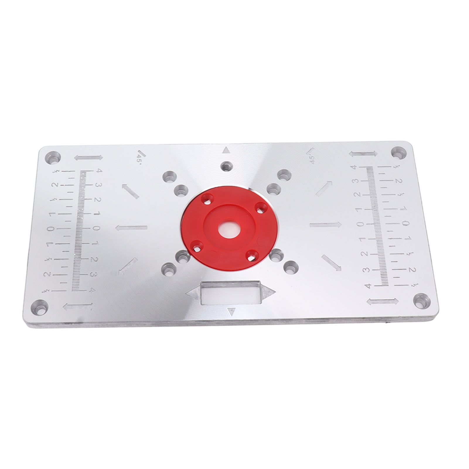 Router Table Insert Plate Woodworking Aluminum Router Plate with 4 Insert Rings for Wood Trimming Milling Slotting - Image 7